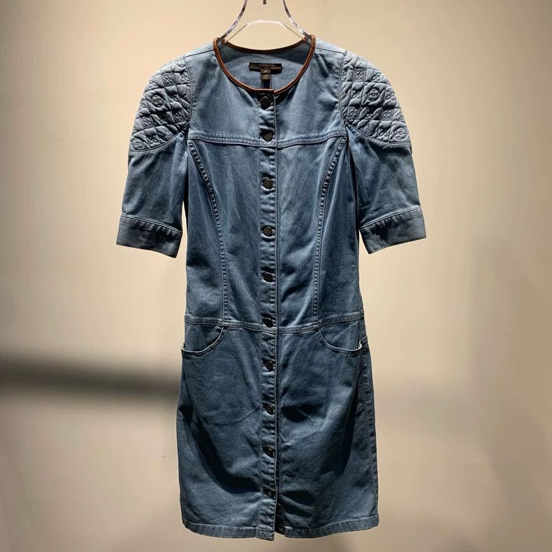 slim fit dress slacks Women's Lovely Denim Dress – Wash Lab – washlabshop main image 1