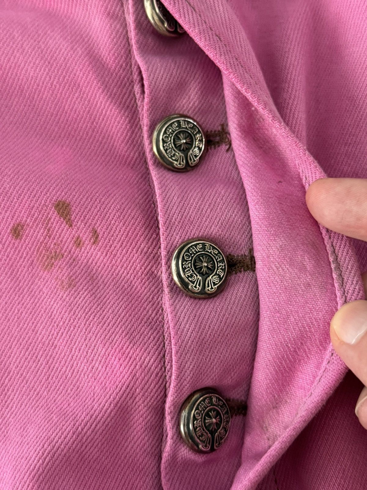 Chrome Hearts Chrome Hearts Pink Sex Record Levis 501 Baggy Sz.34 Size US 34 / EU 50 - 10 Thumbnail