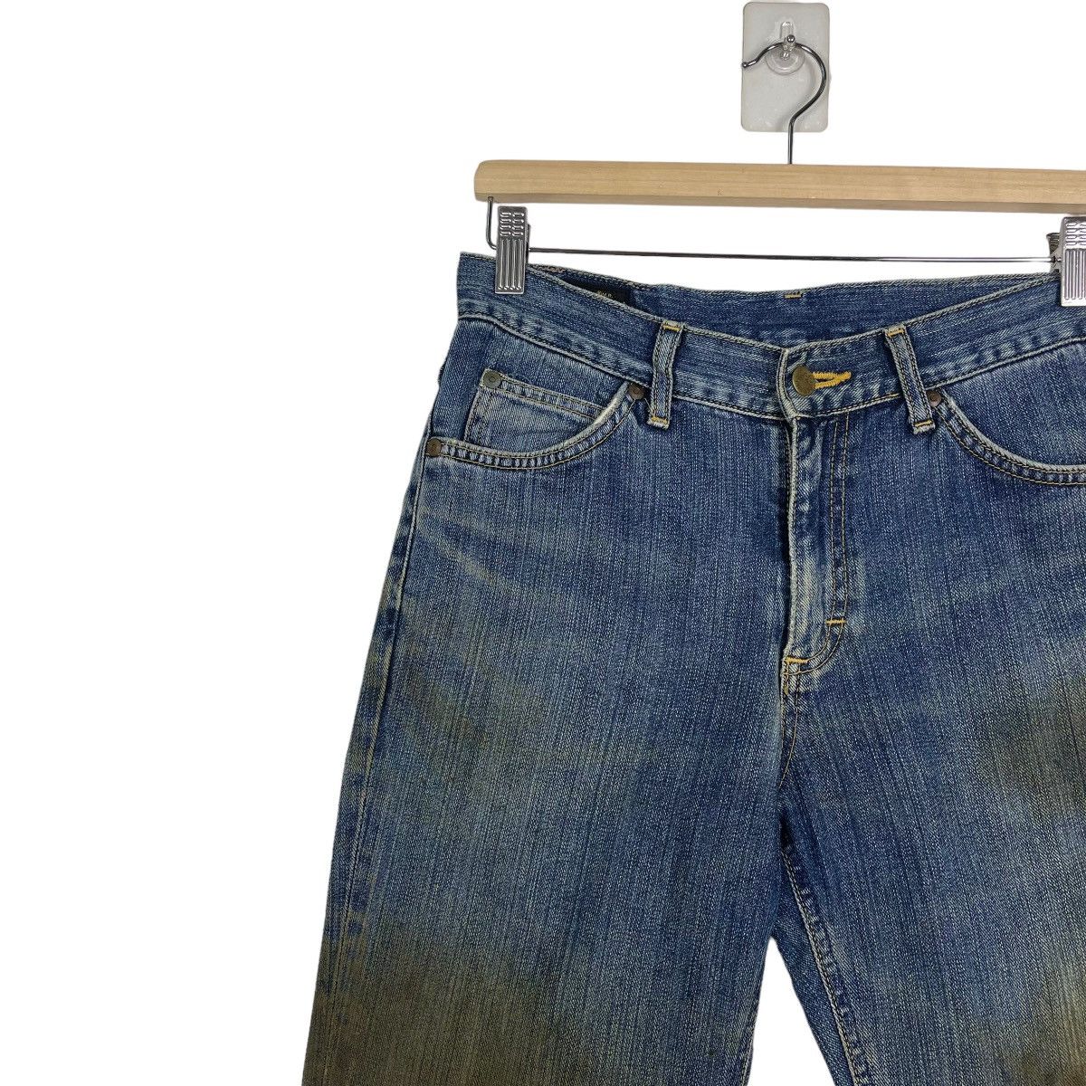 Lee Lee Rider Ripped Denim Zipper Fly Blue Jeans Size US 30 / EU 46 - 6 Thumbnail