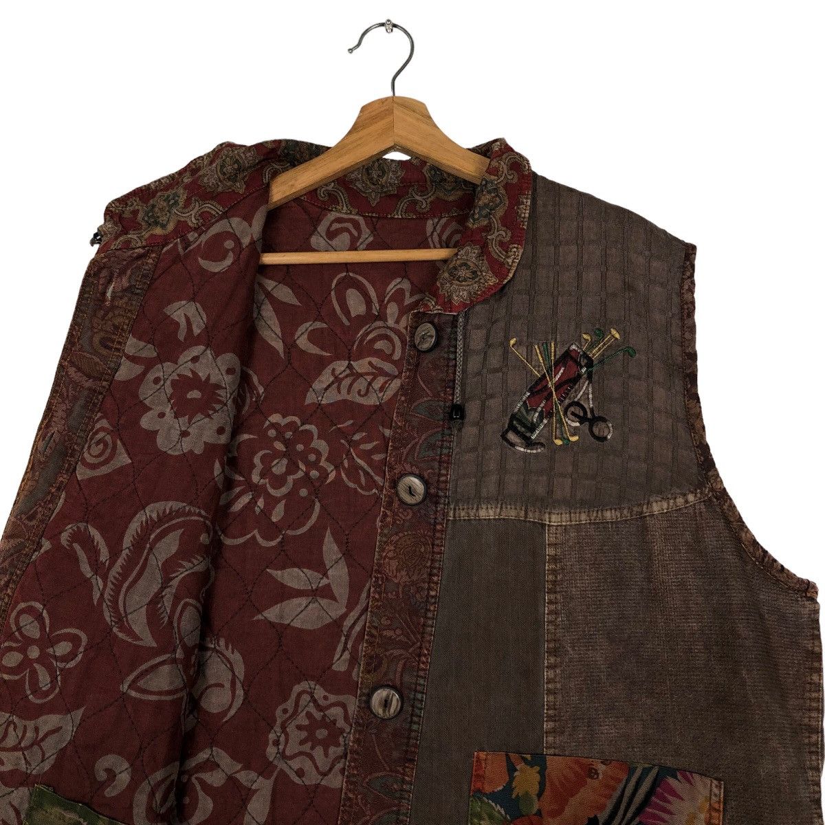Japanese Brand 🔥90’s Vintage Vest Native Navajo Aztec Design Kapital Size US M / EU 48-50 / 2 - 11 Thumbnail