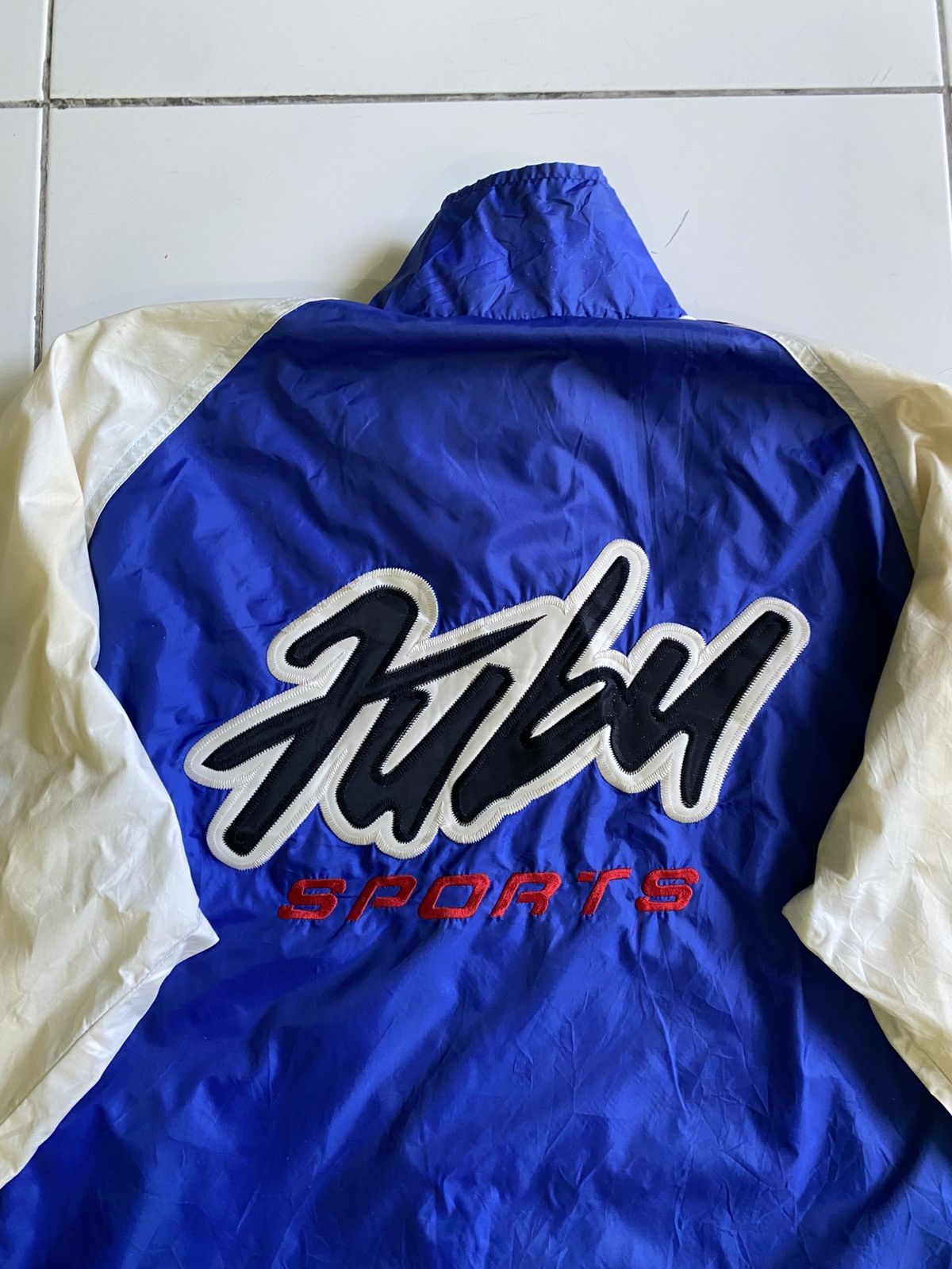 Fubu × Rap Tees Vintage Fubu Sports Spell out Windbreaker Jacket Size US L / EU 52-54 / 3 - 5 Thumbnail