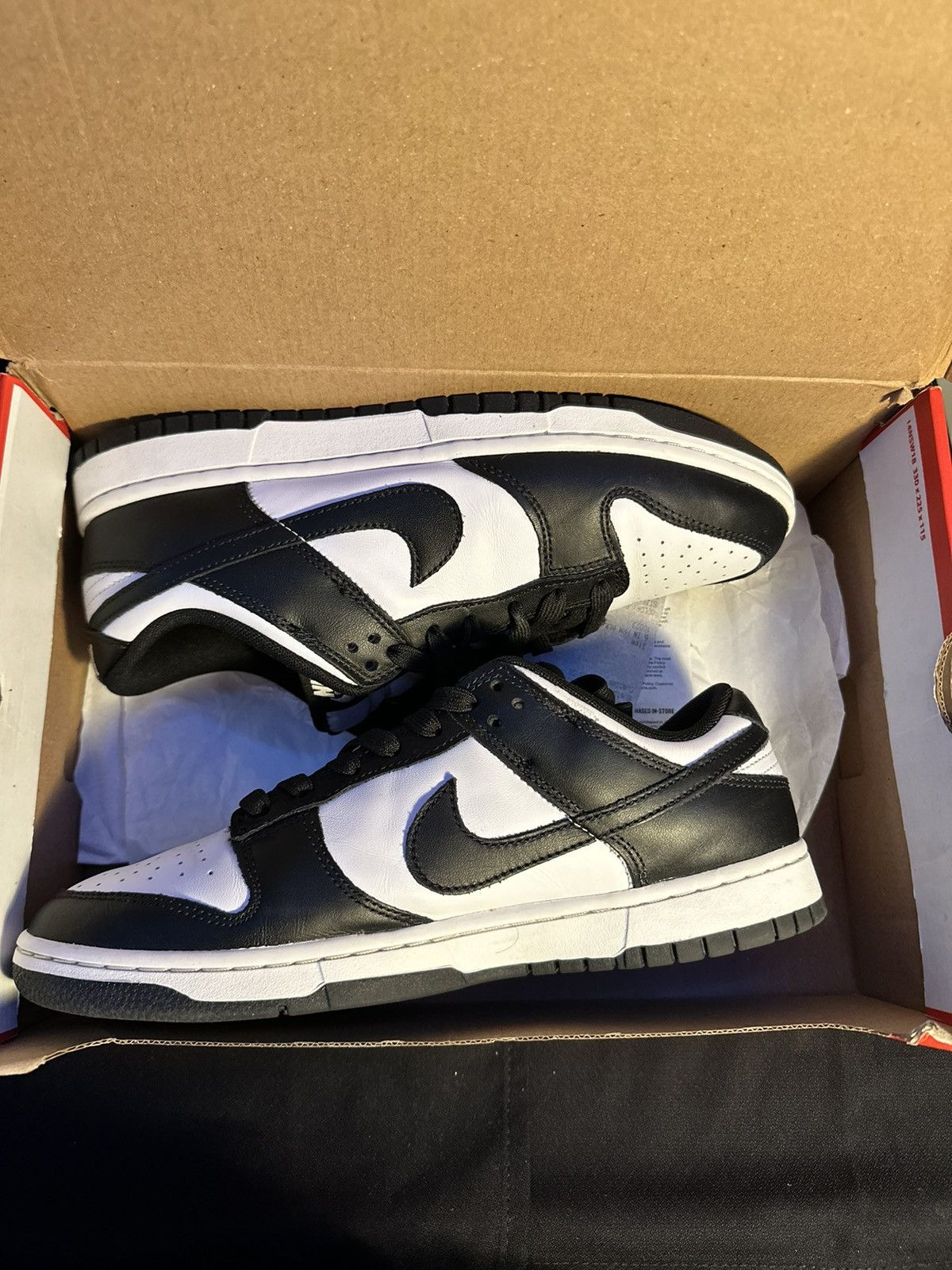 image of Nike Panda Shoes in Black, Men's (Size 9.5)