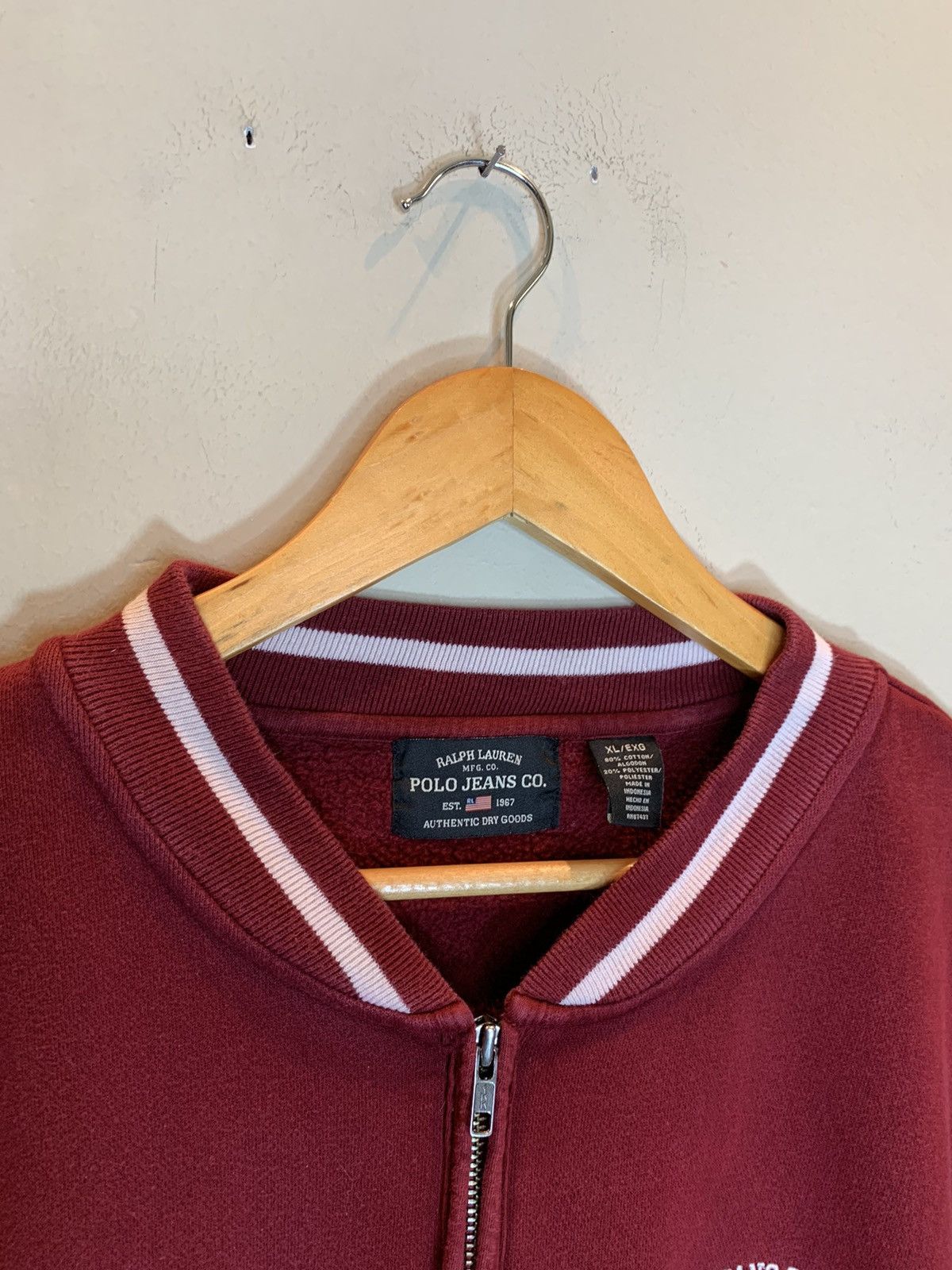 Polo Ralph Lauren *RARE* Vintage Polo Jeans Co Ralph Lauren Patch Zip Jacket Size US XL / EU 56 / 4 - 7 Thumbnail