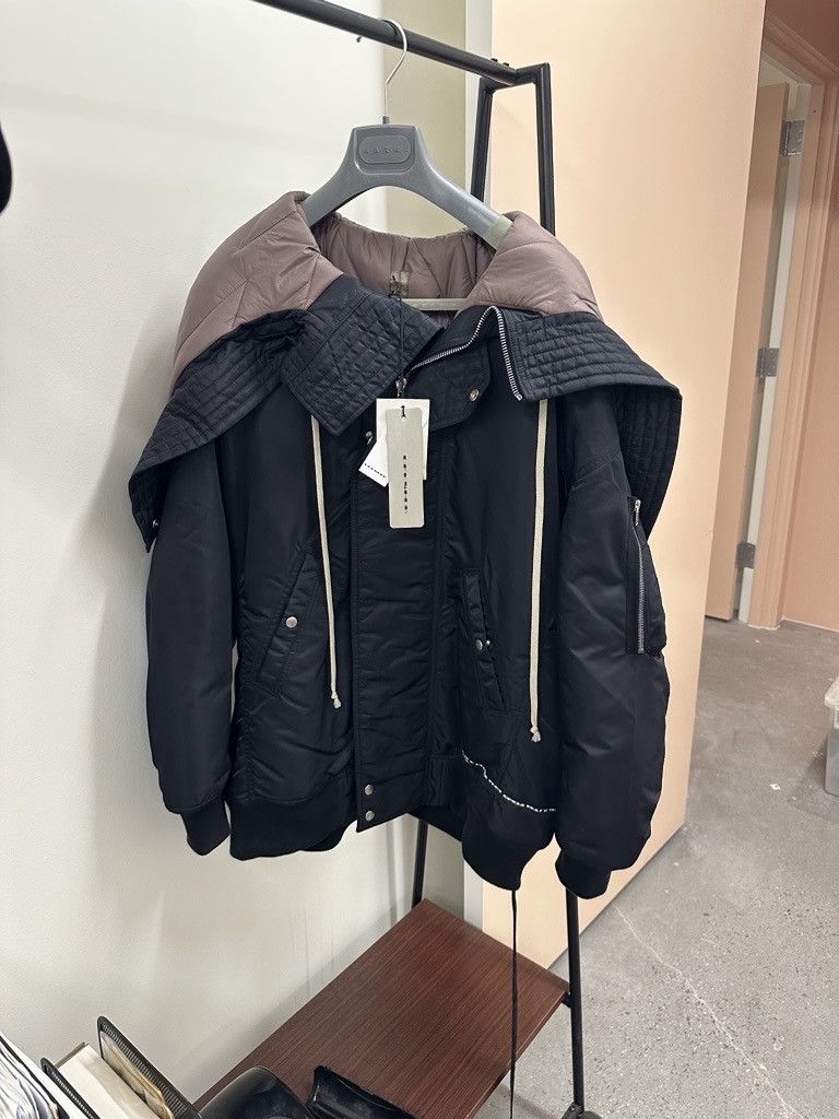 Rick Owens Drkshdw Hooded Long Bomber in Black Size US M / EU 48-50 / 2 - 3 Thumbnail