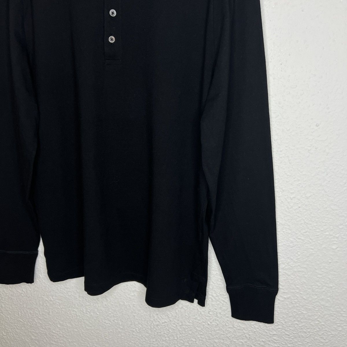 Tom Ford Tom Ford Long Sleeve Tshirt Tee Black Logo Classic Basic Size US XL / EU 56 / 4 - 3 Thumbnail