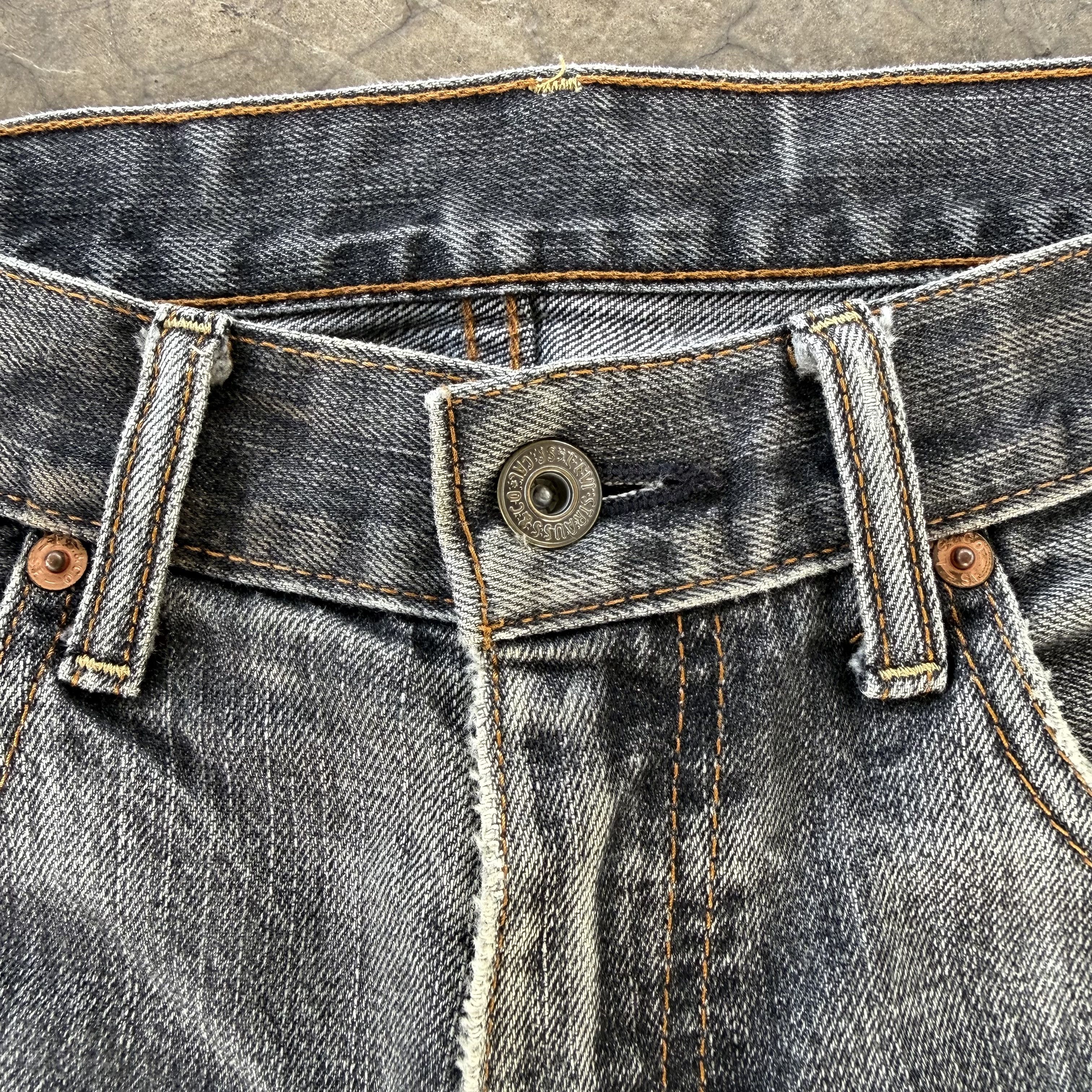 Levi's Vintage Clothing W32x29 Vintage Levi's 503 Faded Black Denim Jean Pants Size US 32 / EU 48 - 3 Thumbnail