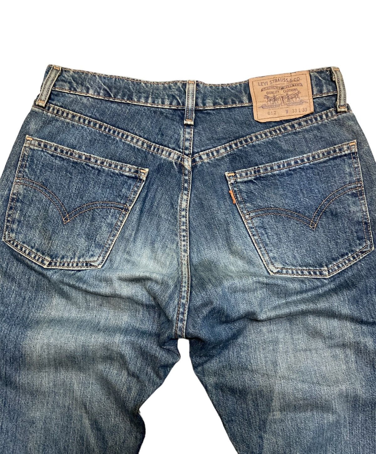 Levi's Vintage Distressed Levi’s Orange Tab 612 Blue Jeans Size US 33 - 7 Thumbnail