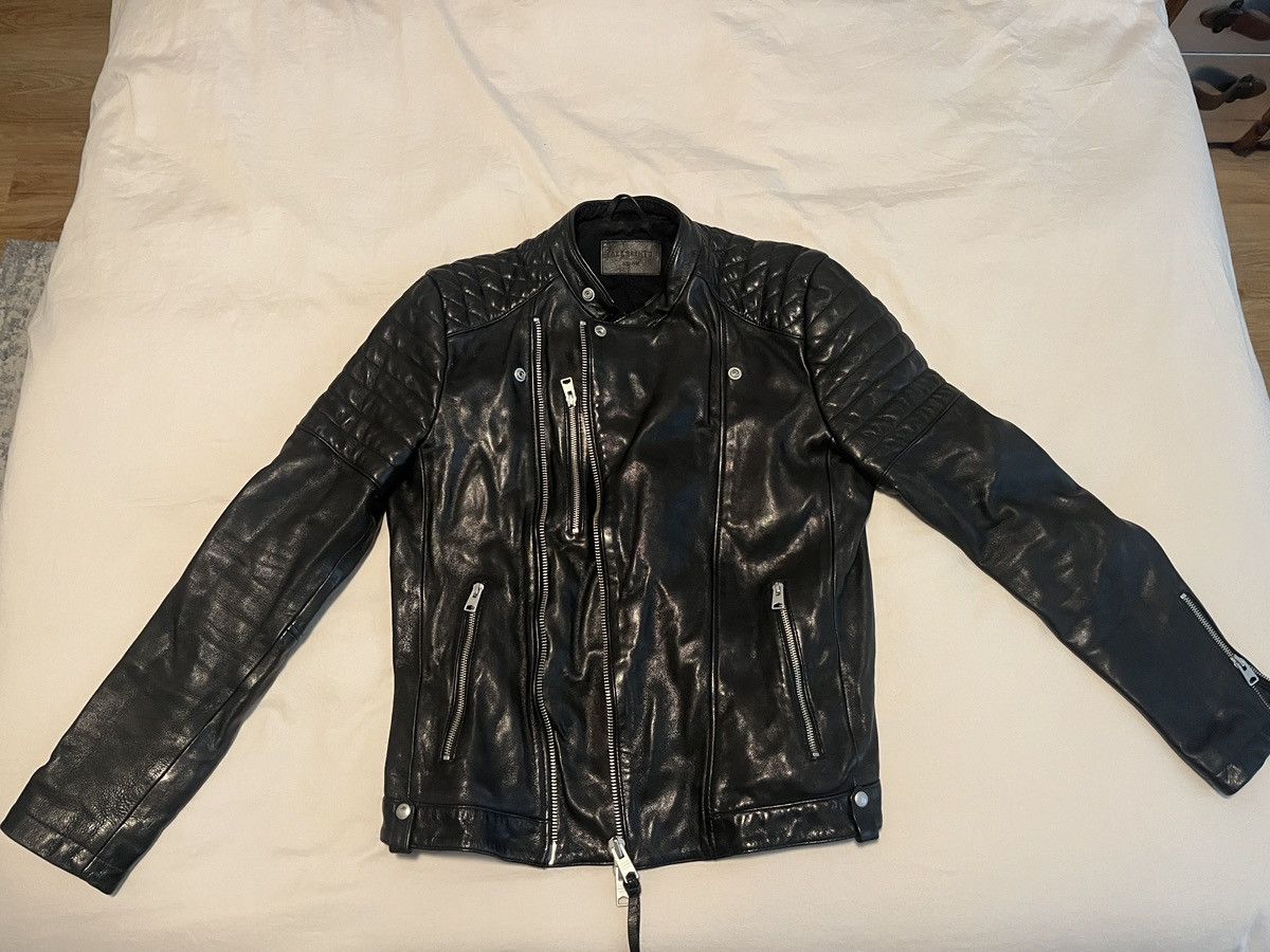 Allsaints AllSaints Padded Moto Leather Jacket Size US M / EU 48-50 / 2 - 3 Thumbnail