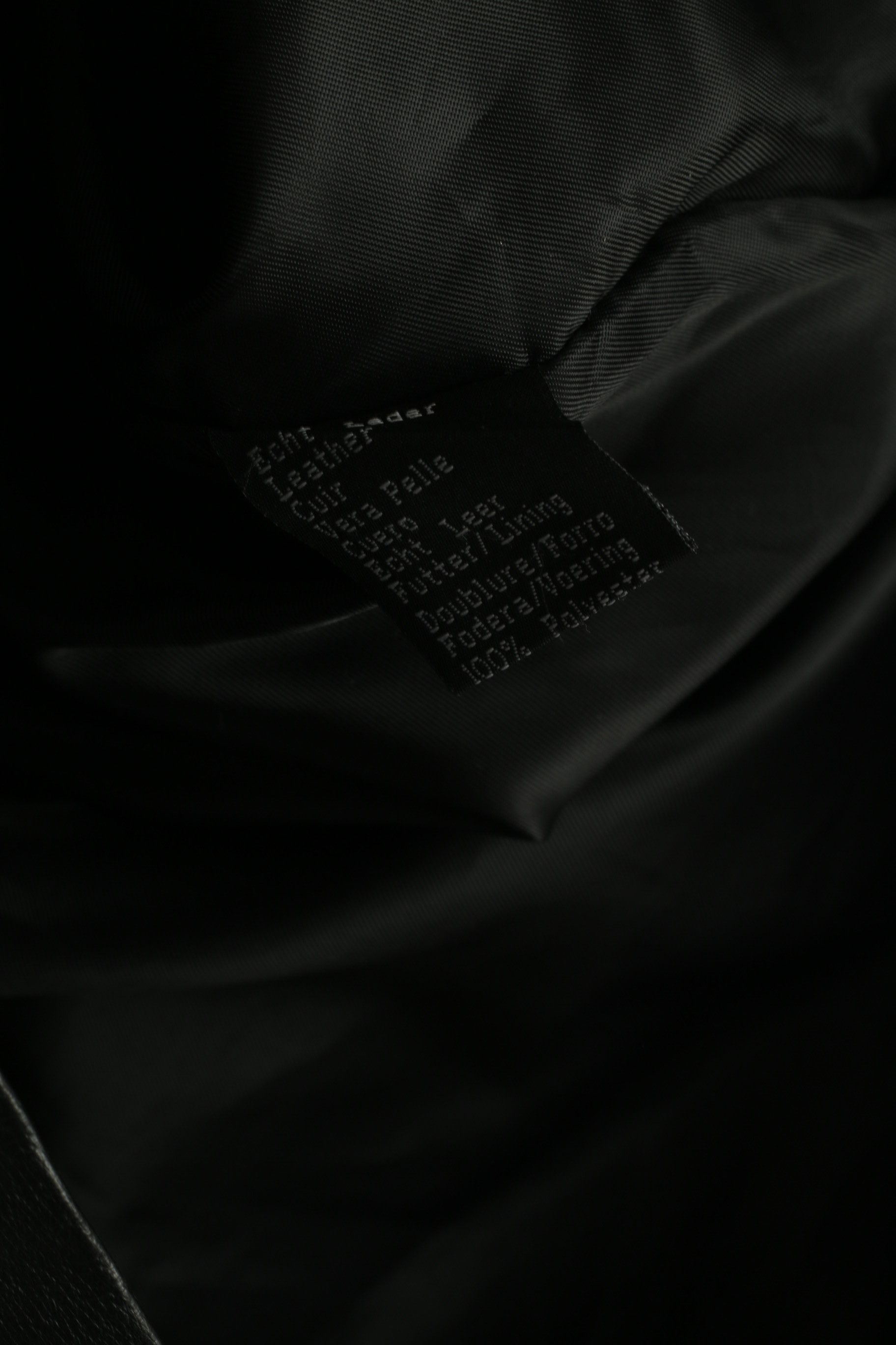 Vintage JOY Women 44 L Jacket Vintage Black Leather 8836 Size L / US 10 / IT 46 - 7 Thumbnail