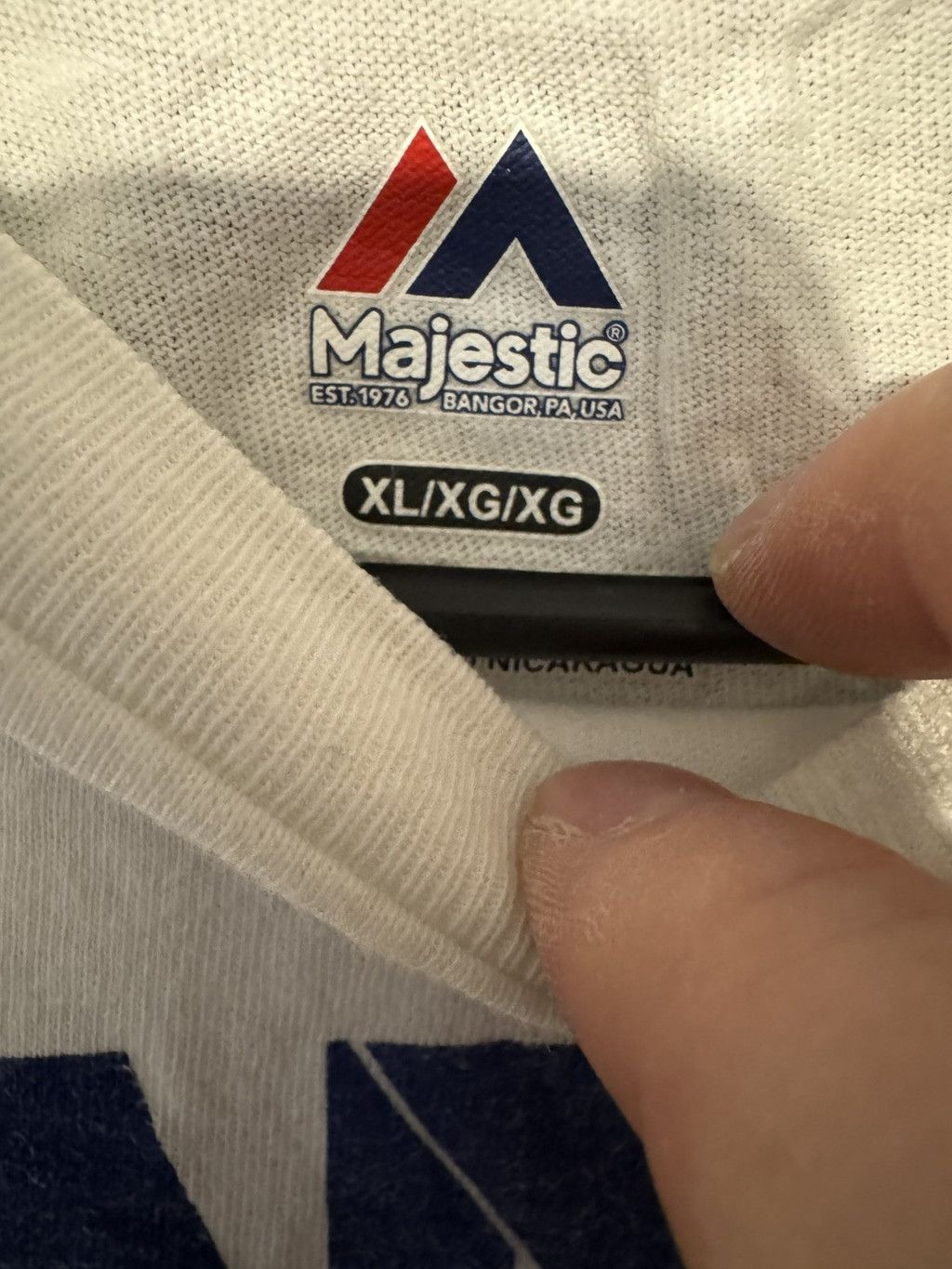 Majestic New York Giants Majestic Long Sleeve T-Shirt Men Sz XL White Size US XL / EU 56 / 4 - 3 Thumbnail