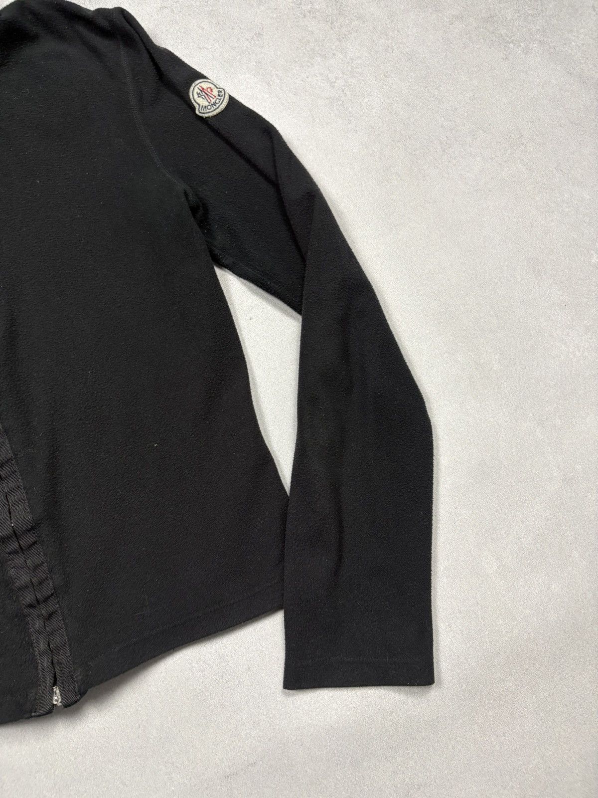 Moncler Vintage Moncler Black Full Zip Fleece Jacket High Neck Size M / US 6-8 / IT 42-44 - 5 Thumbnail