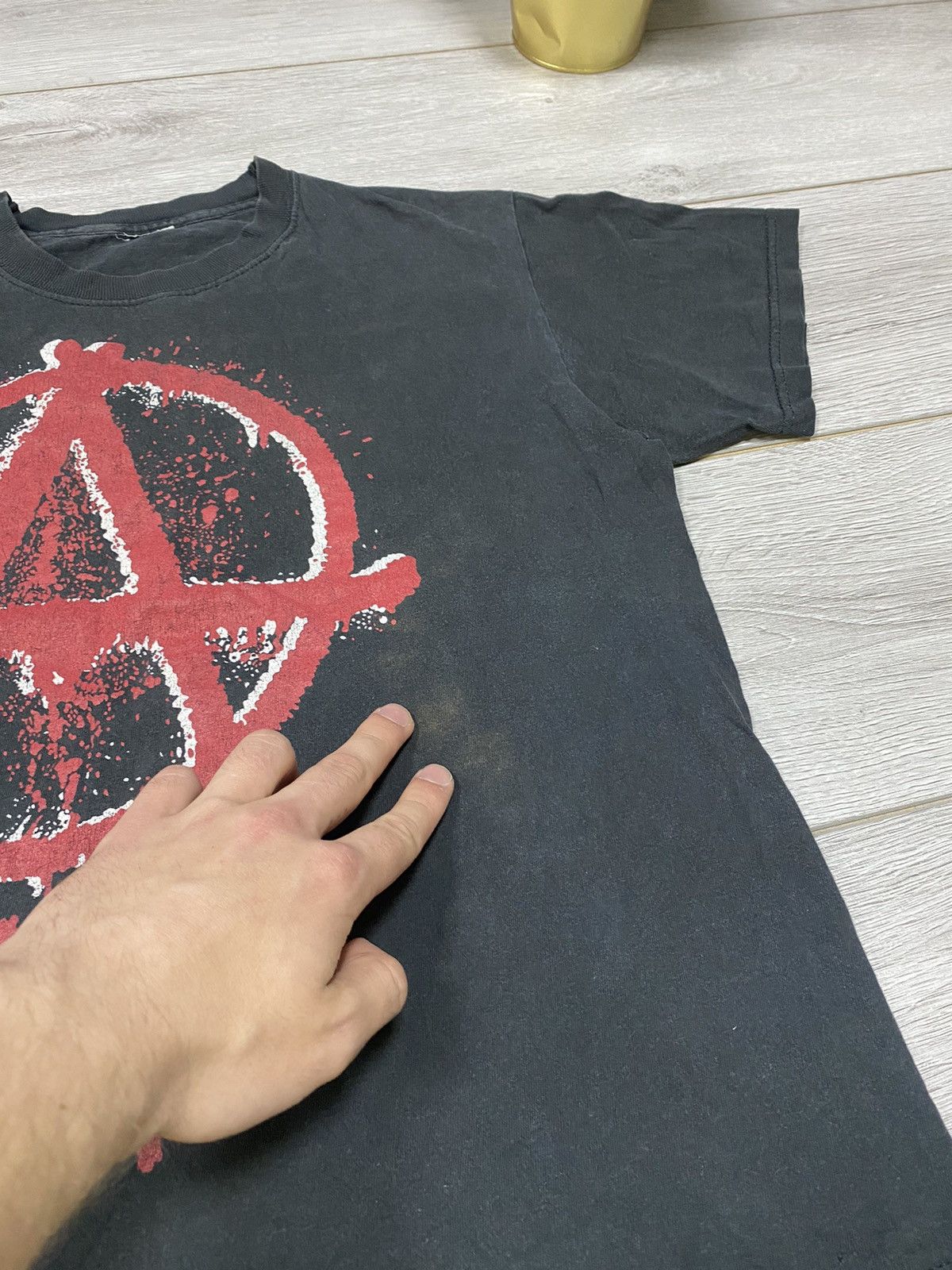 Vintage Anarchy will beat graphic tee vintage big print t-shirt Size US M / EU 48-50 / 2 - 8 Thumbnail