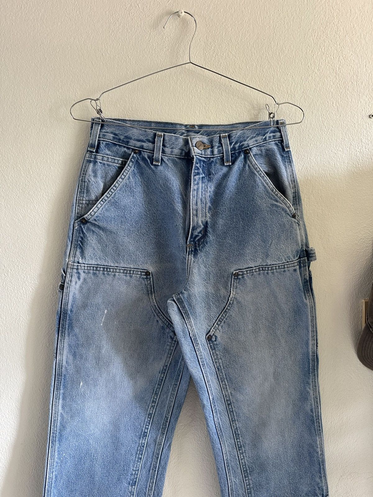 Carhartt (29x29) Vintage Faded Carhartt Double Knee B73 DST Size US 29 - 1 Thumbnail