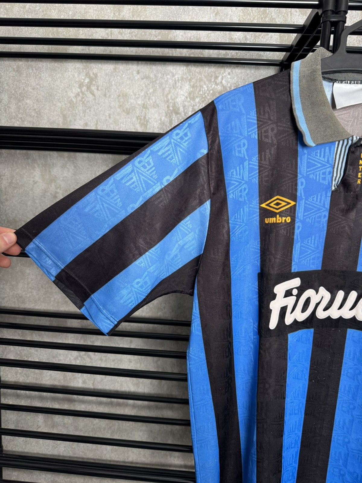 Umbro Vintage Inter Milan 1992-94 Home Umbro Jersey Shirt Size US L / EU 52-54 / 3 - 4 Thumbnail