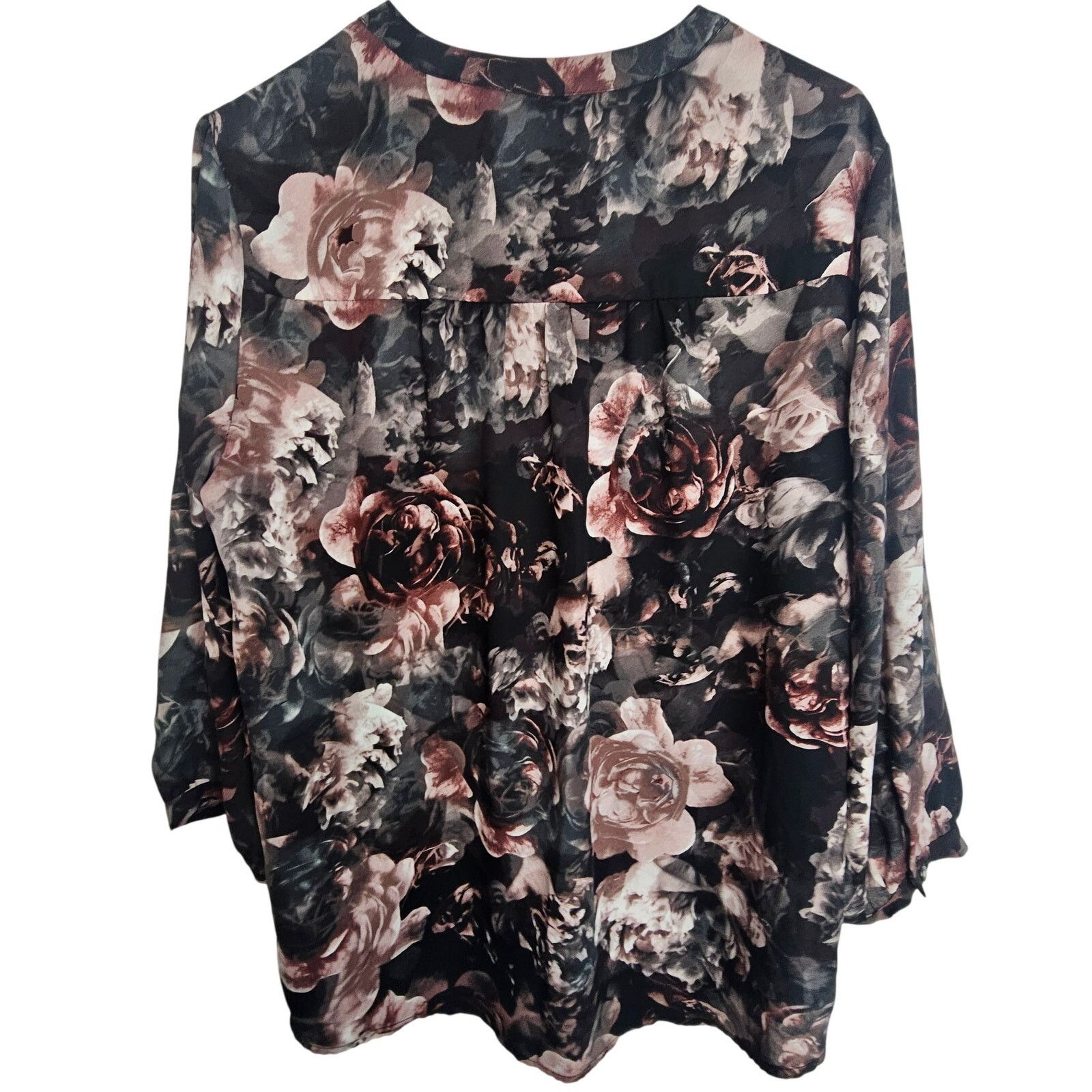 Corridor Torrid Georgette Peasant Top Sz 1X Dark Romantic Whimsigoth Size XL / US 12-14 / IT 48-50 - 10 Thumbnail