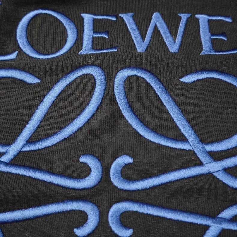 Loewe LOEWE Dark blue embroidered large logo patch cap hoodie Size M / US 6-8 / IT 42-44 - 8 Thumbnail