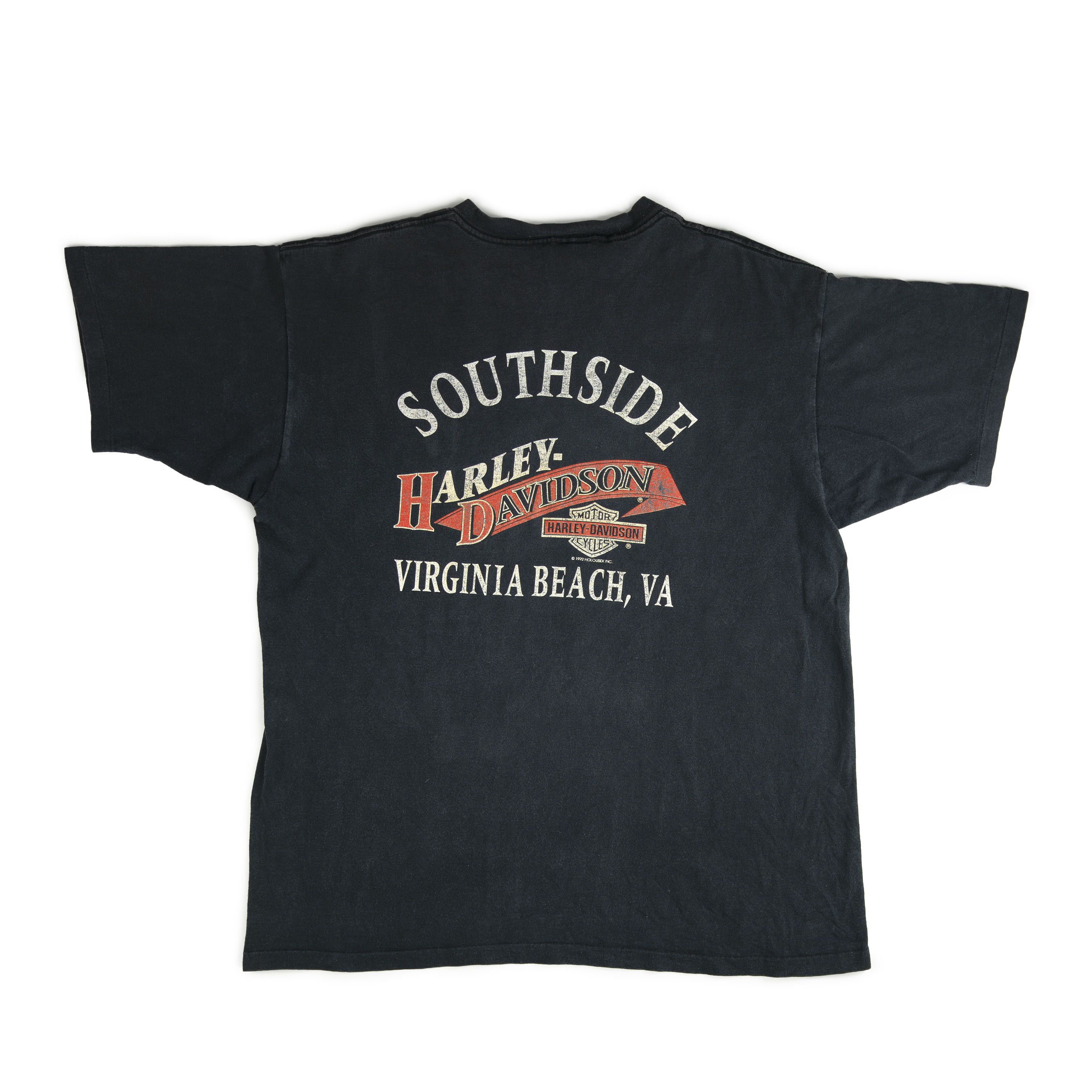 Harley Davidson Vintage 1992 Harley Davidson Virginia Holoubek Tee Shirt Size US L / EU 52-54 / 3 - 2 Thumbnail
