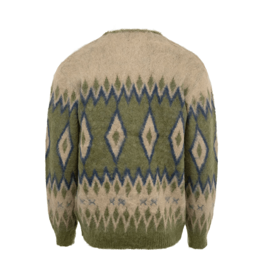 Needles o1h1sh10525 Mohair Diamond Cardigan in Green Size US S / EU 44-46 / 1 - 2 Thumbnail