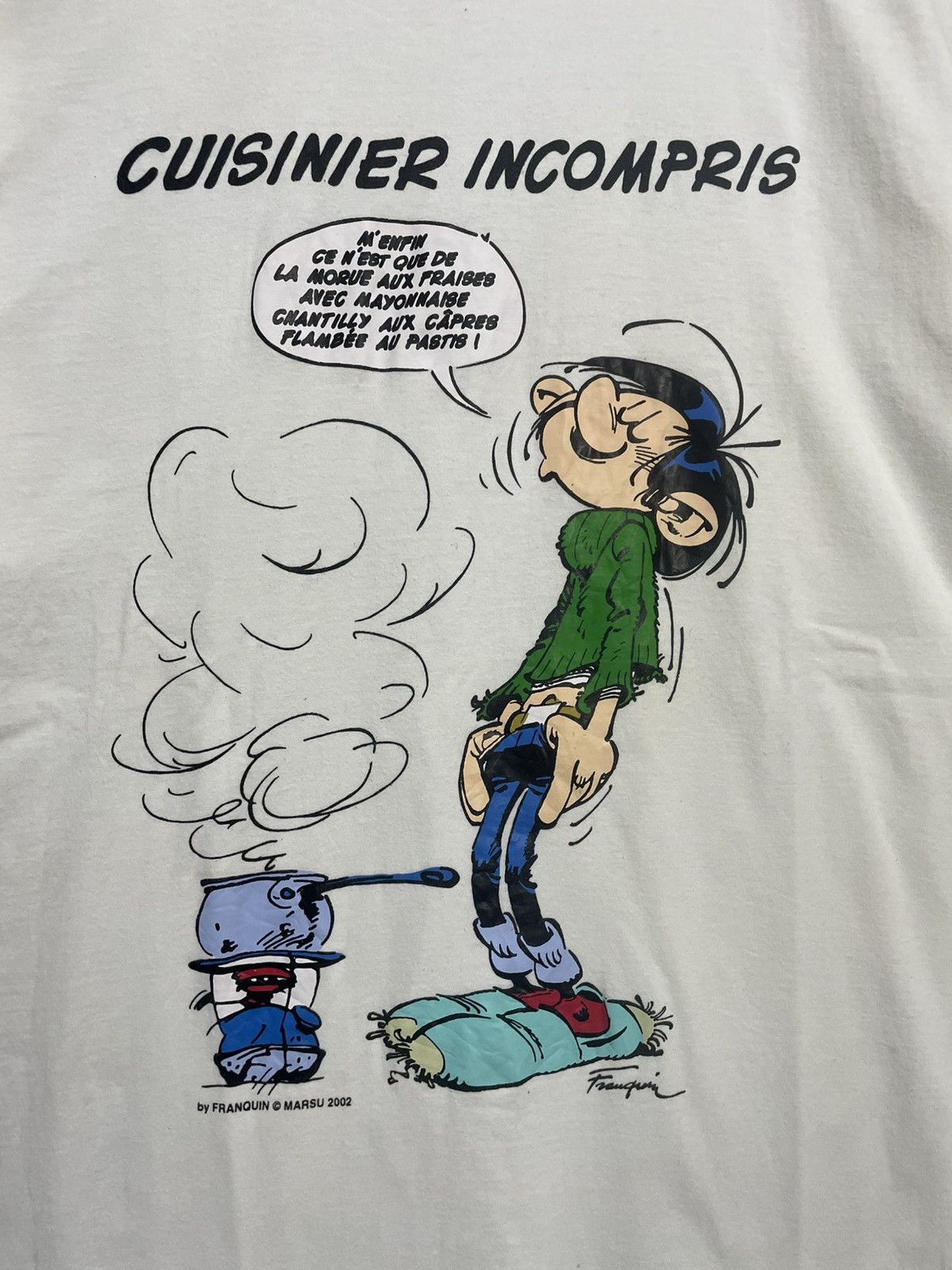 Vintage Vintage 2002 Franquin Marsu Comics T-Shirt Size US L / EU 52-54 / 3 - 2 Thumbnail