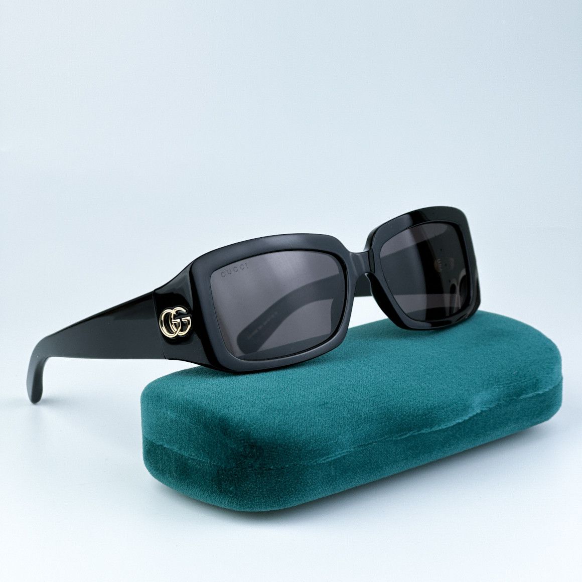 Gucci NEW Gucci GG1403S 001 Unisex Rectangle Sunglasses Size ONE SIZE - 2 Thumbnail