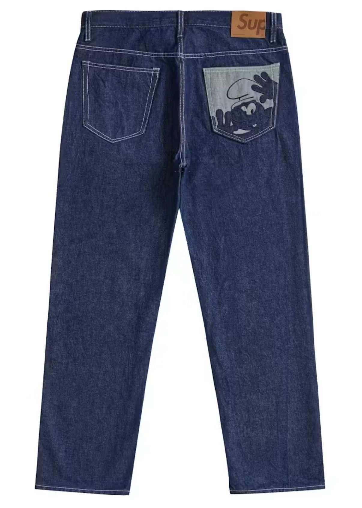 Supreme Supreme Smurfs Blue Denim Jean Size US 32 / EU 48 - 2 Thumbnail