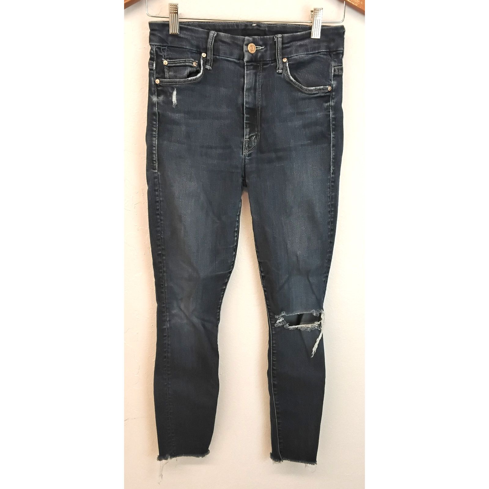 MOTHER Mother Denim Jeans Women's 26 High Waisted Looker Size 26" / US 2 / IT 38 - 2 Thumbnail