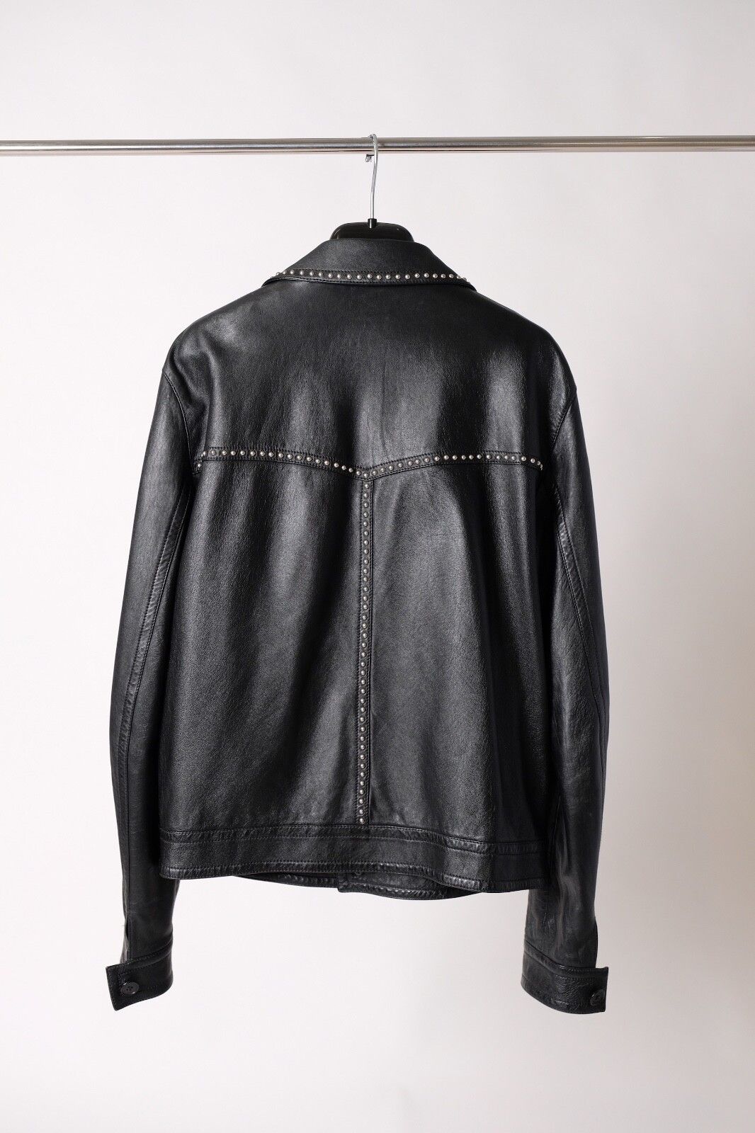 Saint Laurent Paris saint laurent paris studded black leather jacket stud biker Size US M / EU 48-50 / 2 - 6 Thumbnail