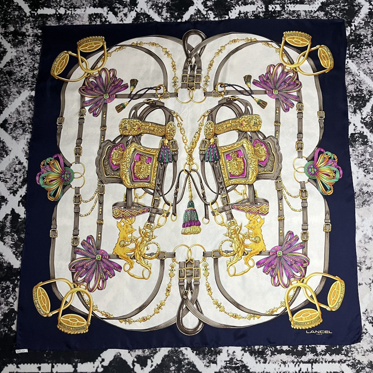 Lancel × Vintage Vintage Lancel Paris Scarf Size ONE SIZE - 1 Thumbnail