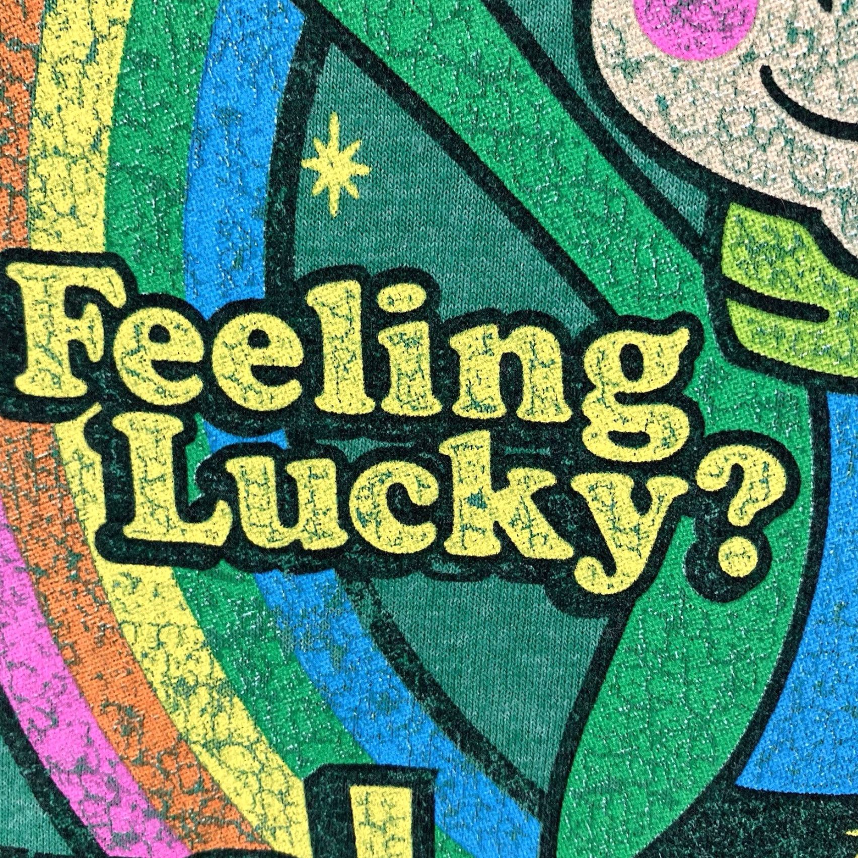 Fruit Of The Loom VINTAGE Fruit of the Loom T-Shirt Retro Lucky Charms Green Crew Neck Short Sleeve Large Mens 2000s 70s 80s Style Graphic Charms Tee Size US L / EU 52-54 / 3 - 7 Thumbnail