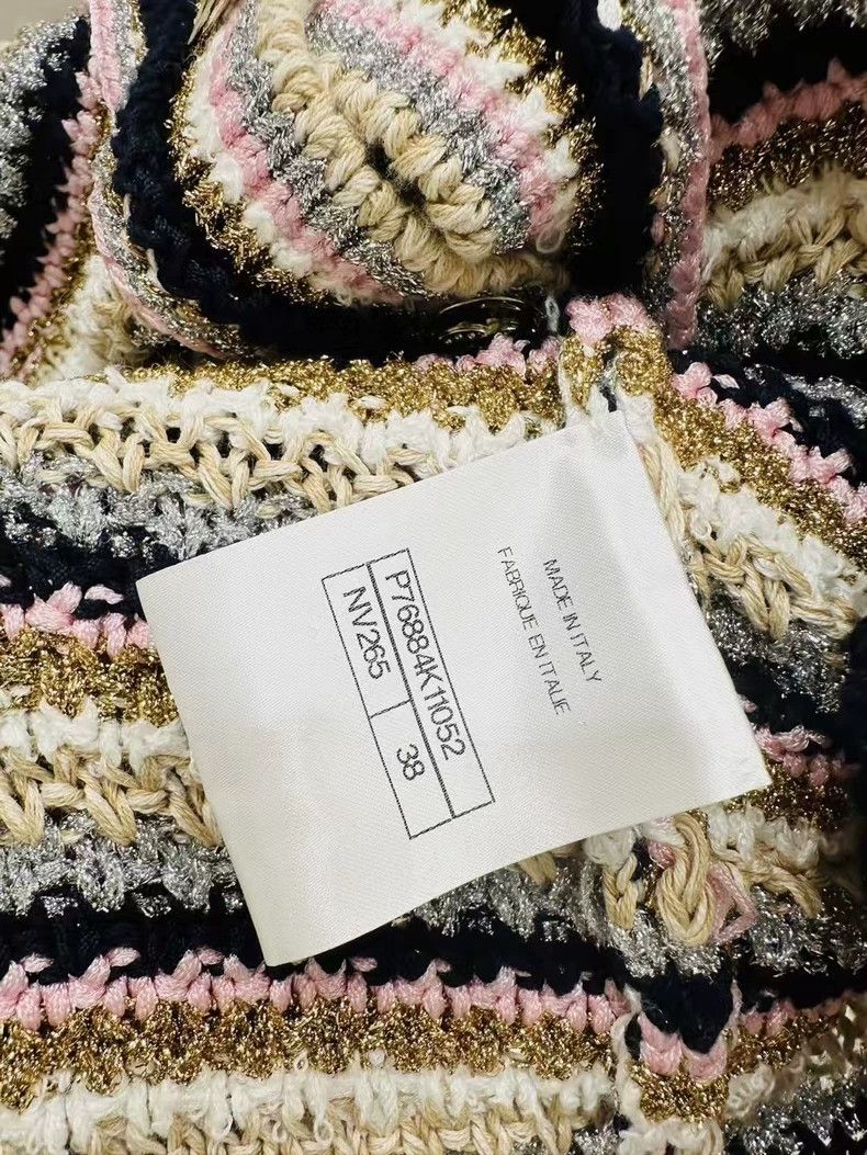 Chanel Chanel 24P striped hollowed-out short cardigan coat Size XS / US 0-2 / IT 36-38 - 8 Thumbnail