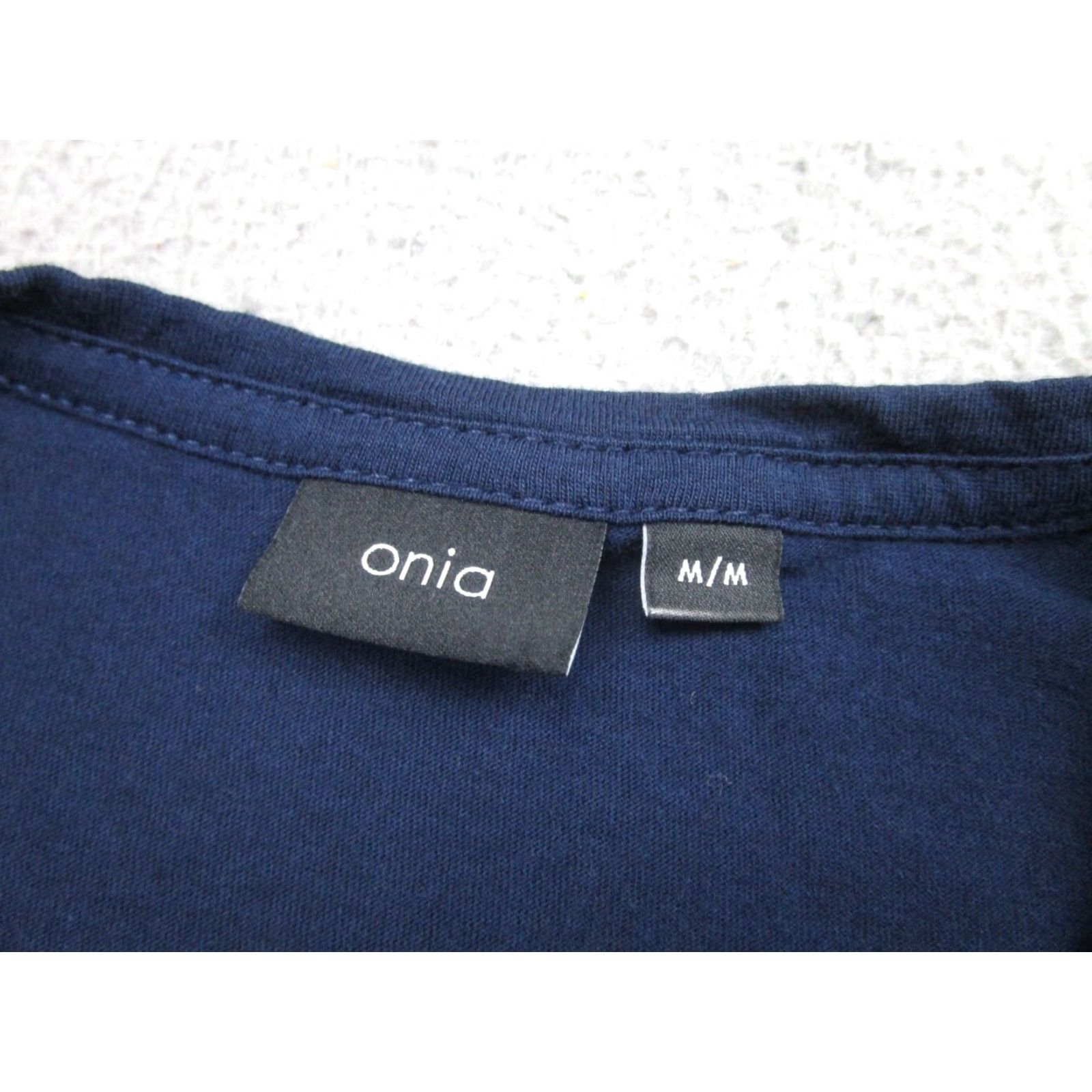 Onia Onia Blue Pink Stripe Short Sleeve Crew Neck Mens Medium T-Shirt Size US M / EU 48-50 / 2 - 5 Thumbnail