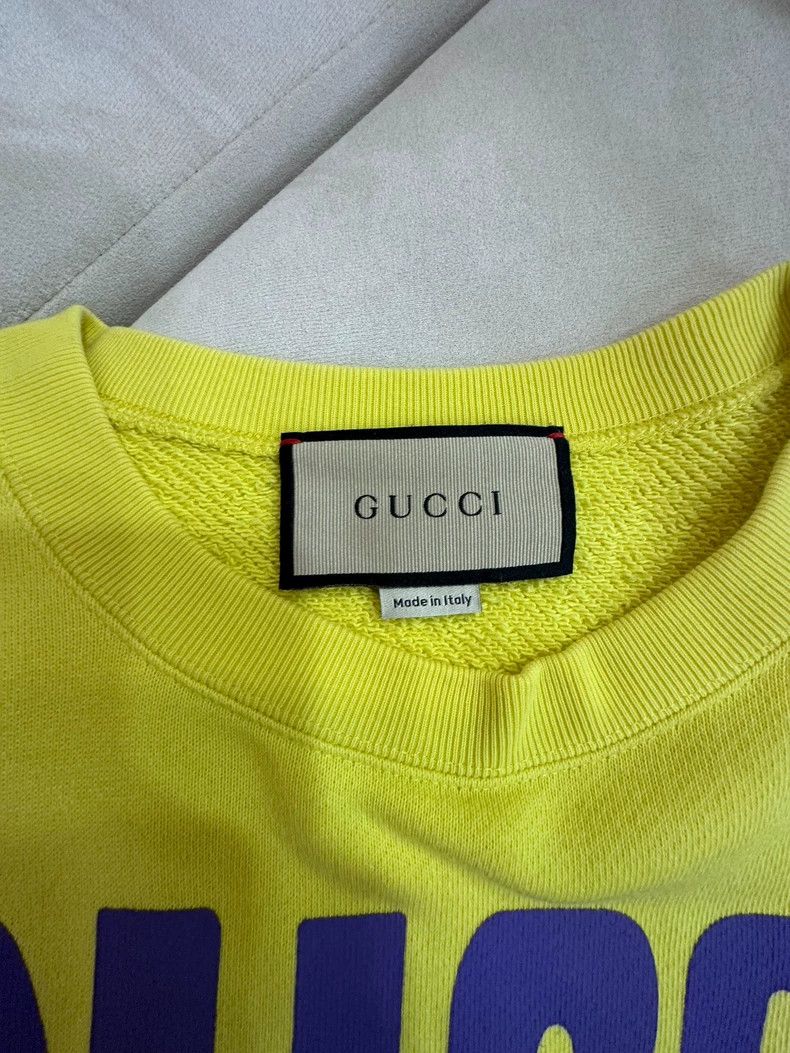 Gucci Gucci Yellow sweatshirt Size US S / EU 44-46 / 1 - 3 Thumbnail