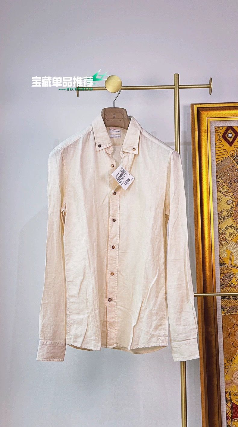 Brunello Cucinelli Brunello Cucinelli Linen Cotton Shirt - dmc Size US XS / EU 42 / 0 - 1 Thumbnail