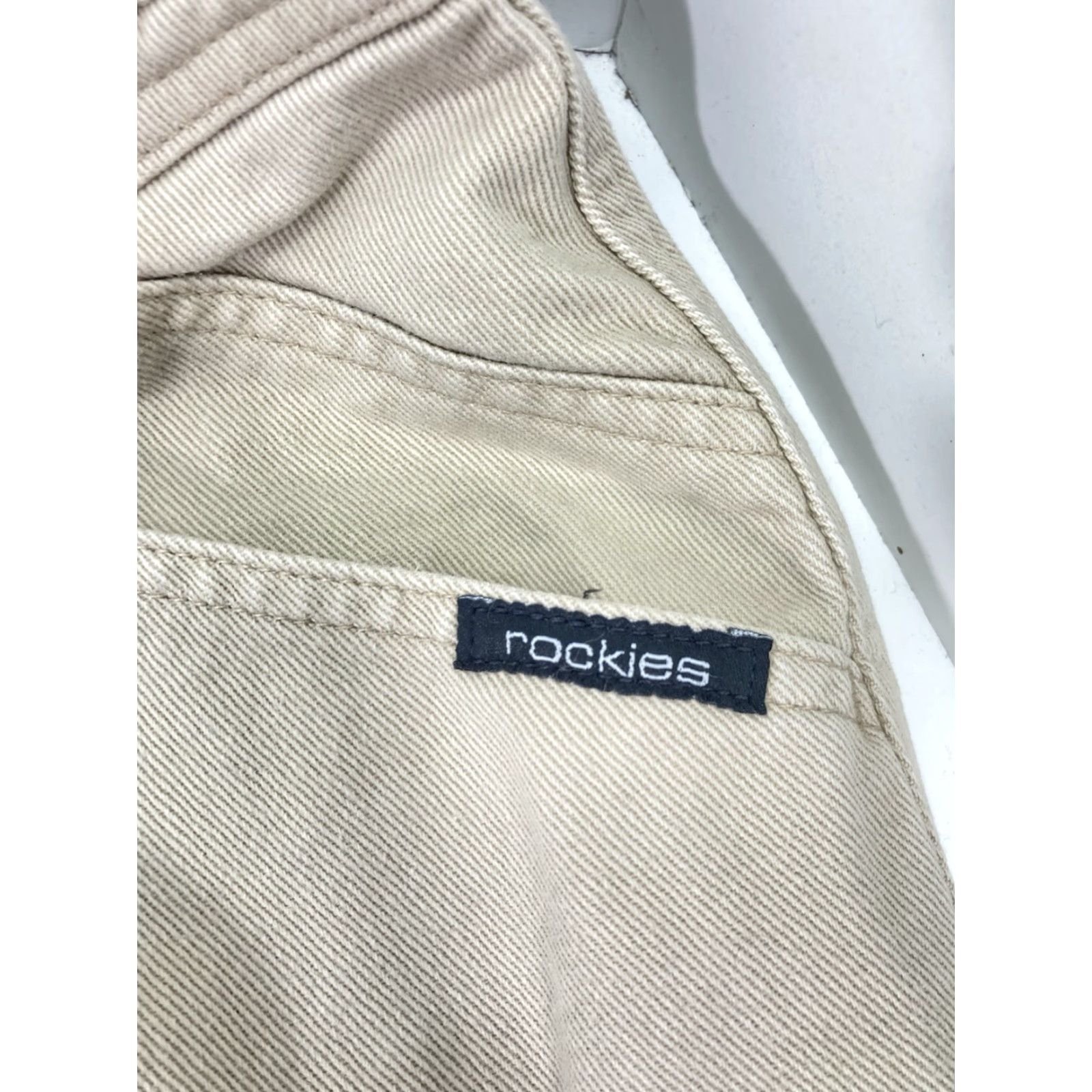 Vintage Rockies Jeans Women Size 17/18 34X36 Beige Bareback Tapered Leg Cotton Vintage Jeans Size 38" / US 16 / IT 52 - 6 Thumbnail