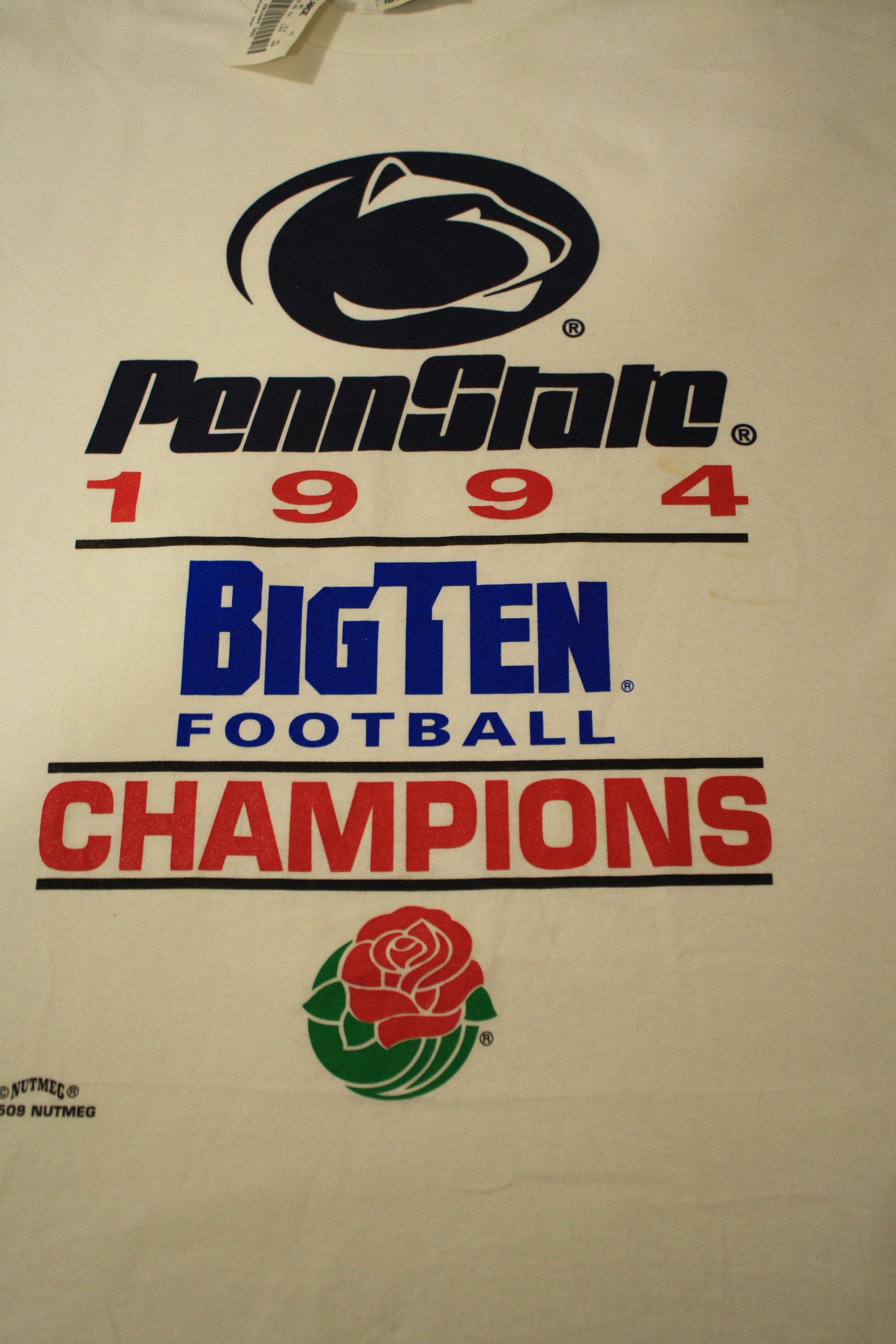 Nutmeg Vtg Penn State PSU Nittany Lions Nutmeg Tshirt Mens Size US L / EU 52-54 / 3 - 3 Thumbnail