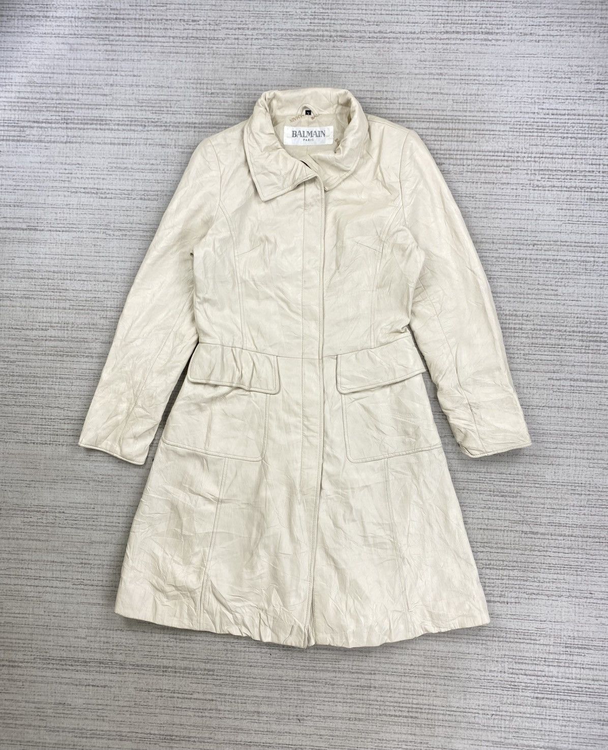 Balmain Vintage Balmain Paris Sheepskin Long Jacket Size S / US 4 / IT 40 - 1 Thumbnail