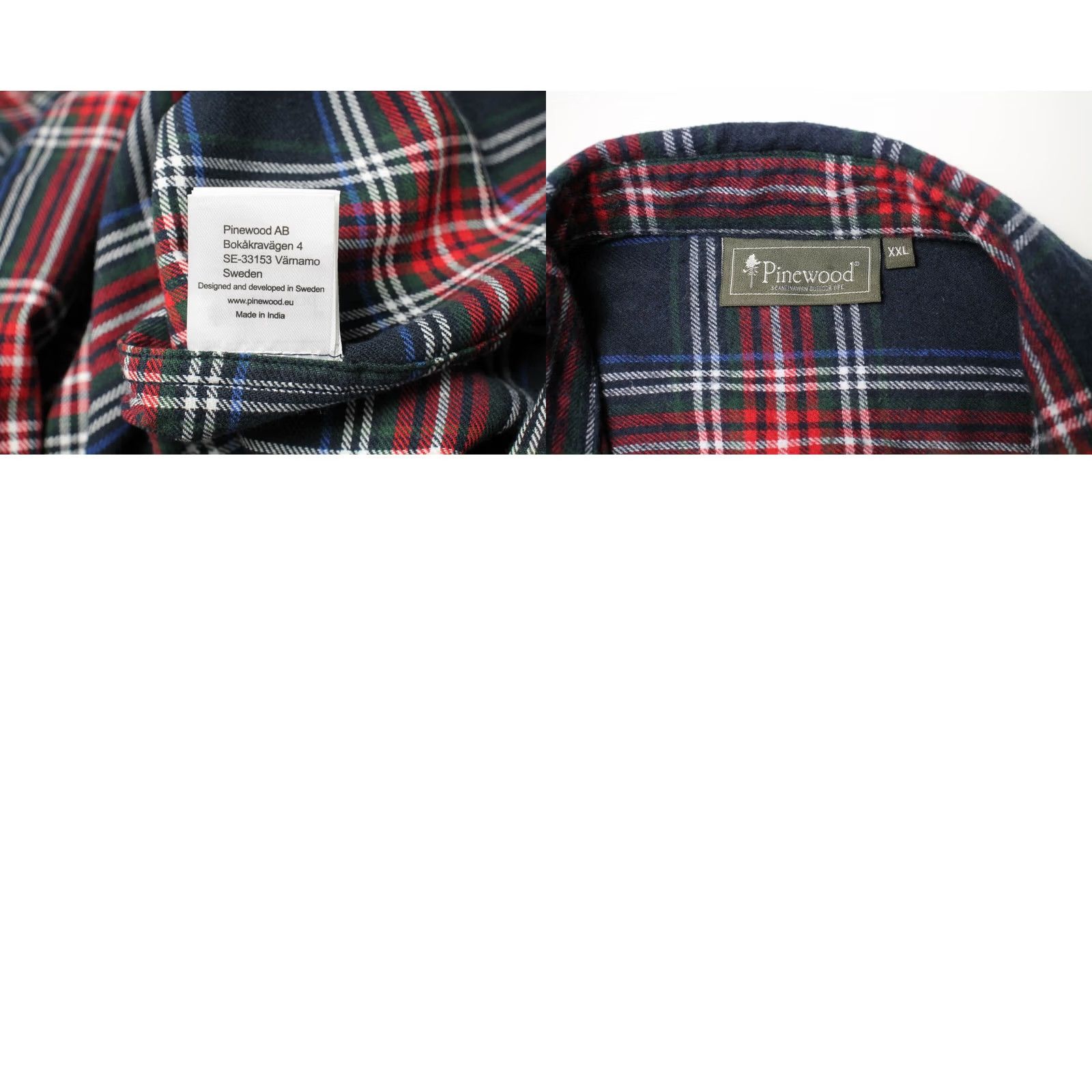 Vintage Pinewood Shirt Men's 2XL Flannel Button Up Plaid Spread Neck Size US XXL / EU 58 / 5 - 8 Thumbnail