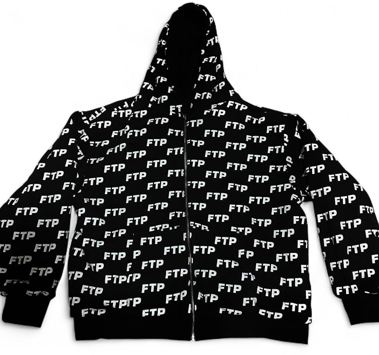 Fuck The Population FTP REVERSIBLE LOGO HOODIE (BLACK) Size US XL / EU 56 / 4 - 1 Thumbnail