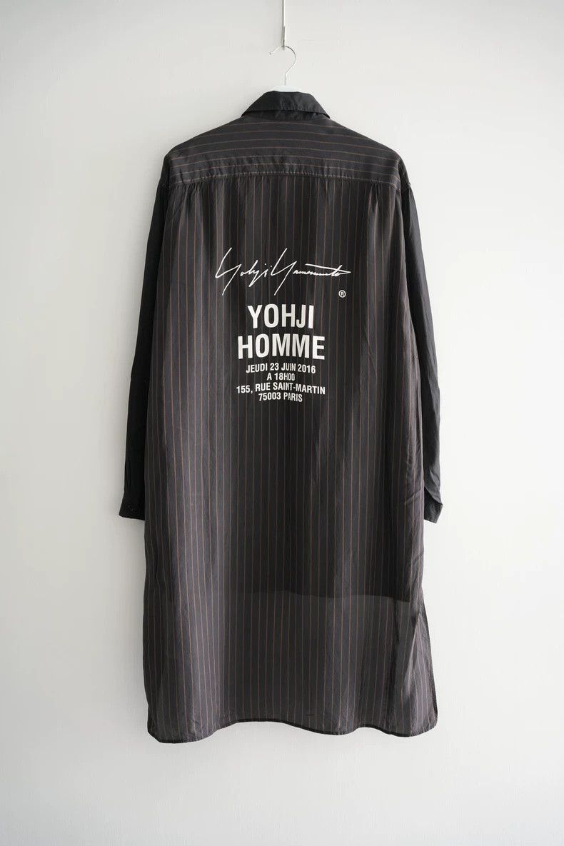 Yohji Yamamoto Yohji Yamamoto Yohji Yamamoto Striped Long Shirt for Men Size US M / EU 48-50 / 2 - 1 Thumbnail