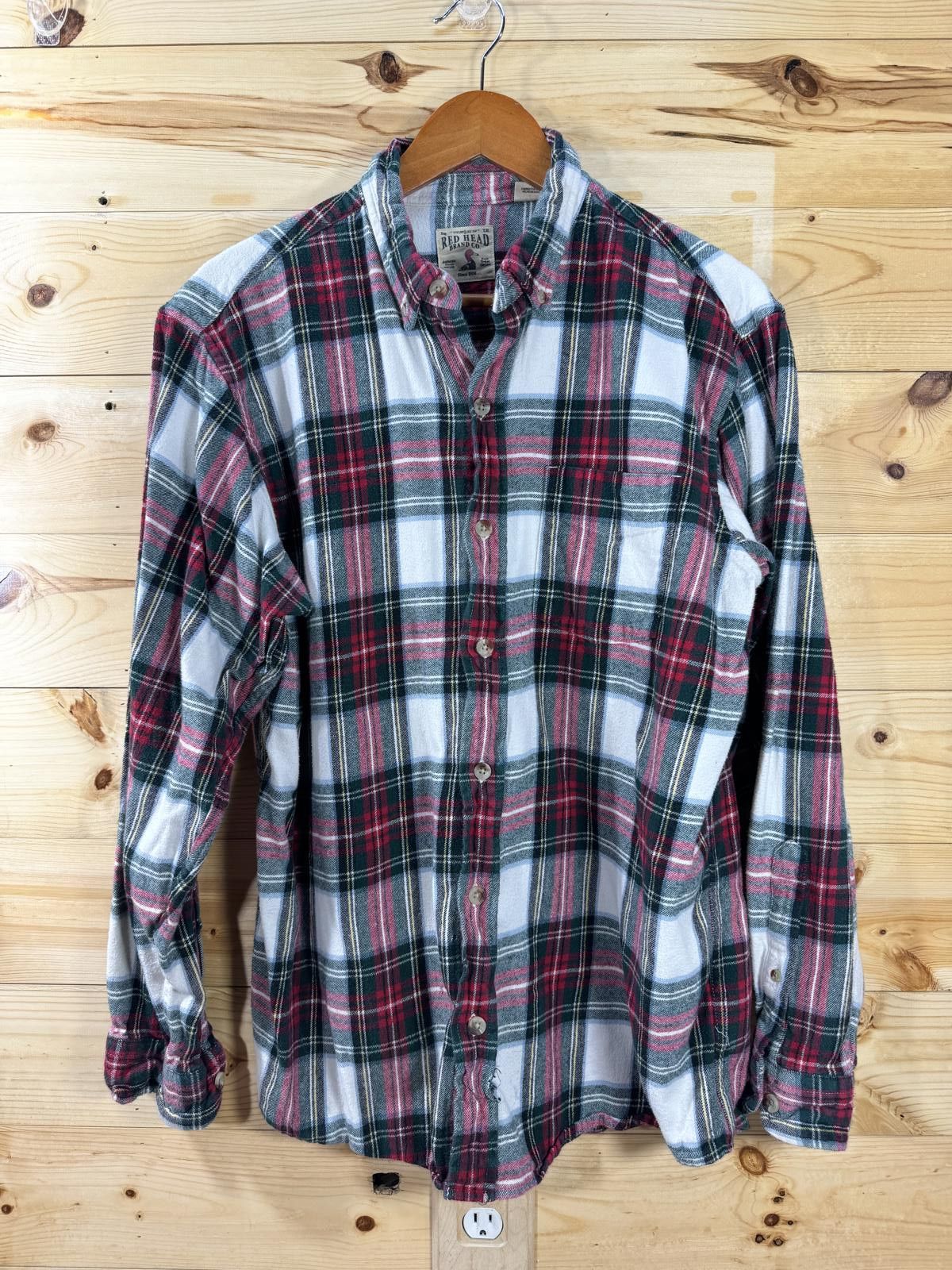 Redhead RedHead Men's Size Medium Plaid Flannel Button-Up Shirt Size US L / EU 52-54 / 3 - 1 Thumbnail