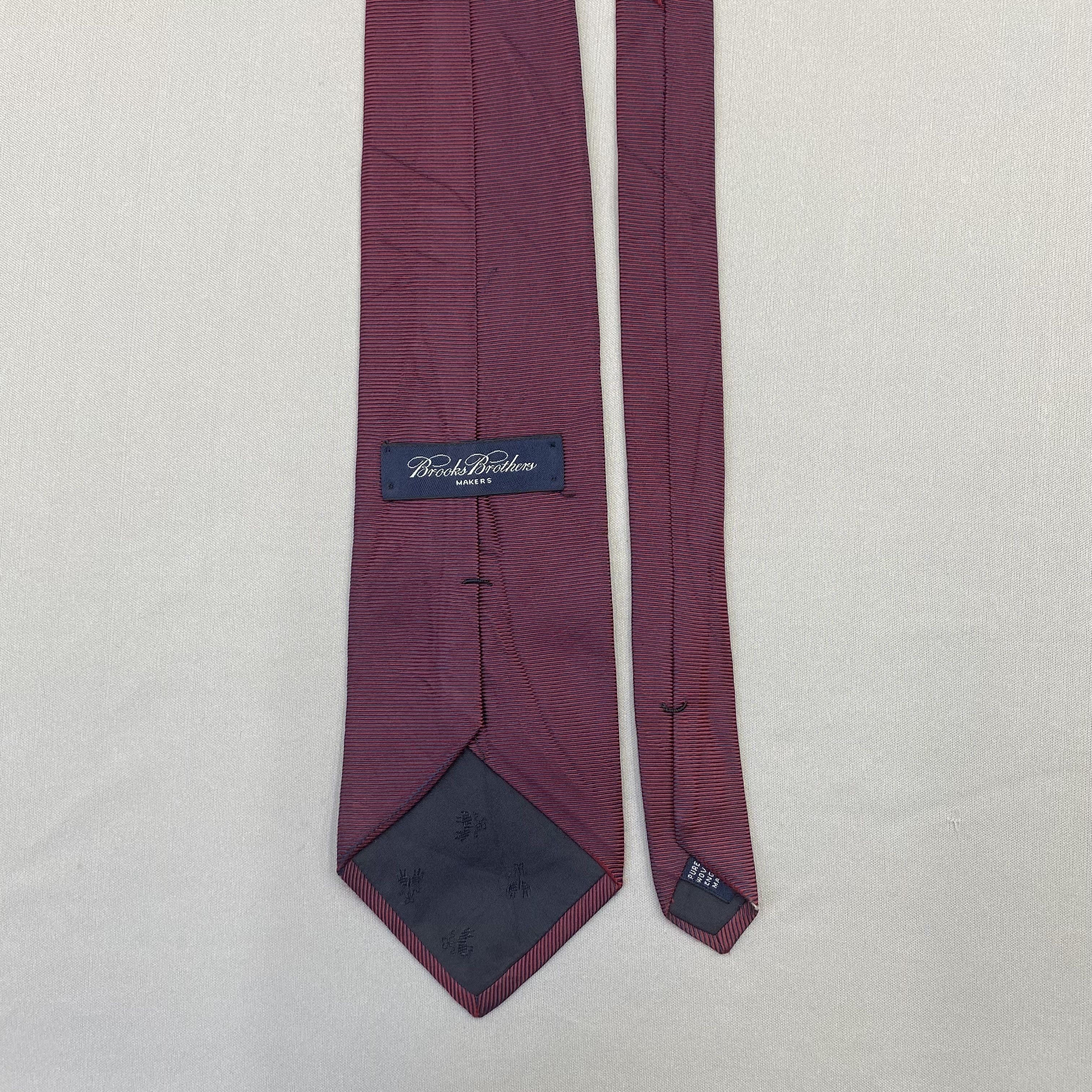 Brooks Brothers Vintage SILK Necktie Cravate Pure Silk Tie Size ONE SIZE - 7 Thumbnail