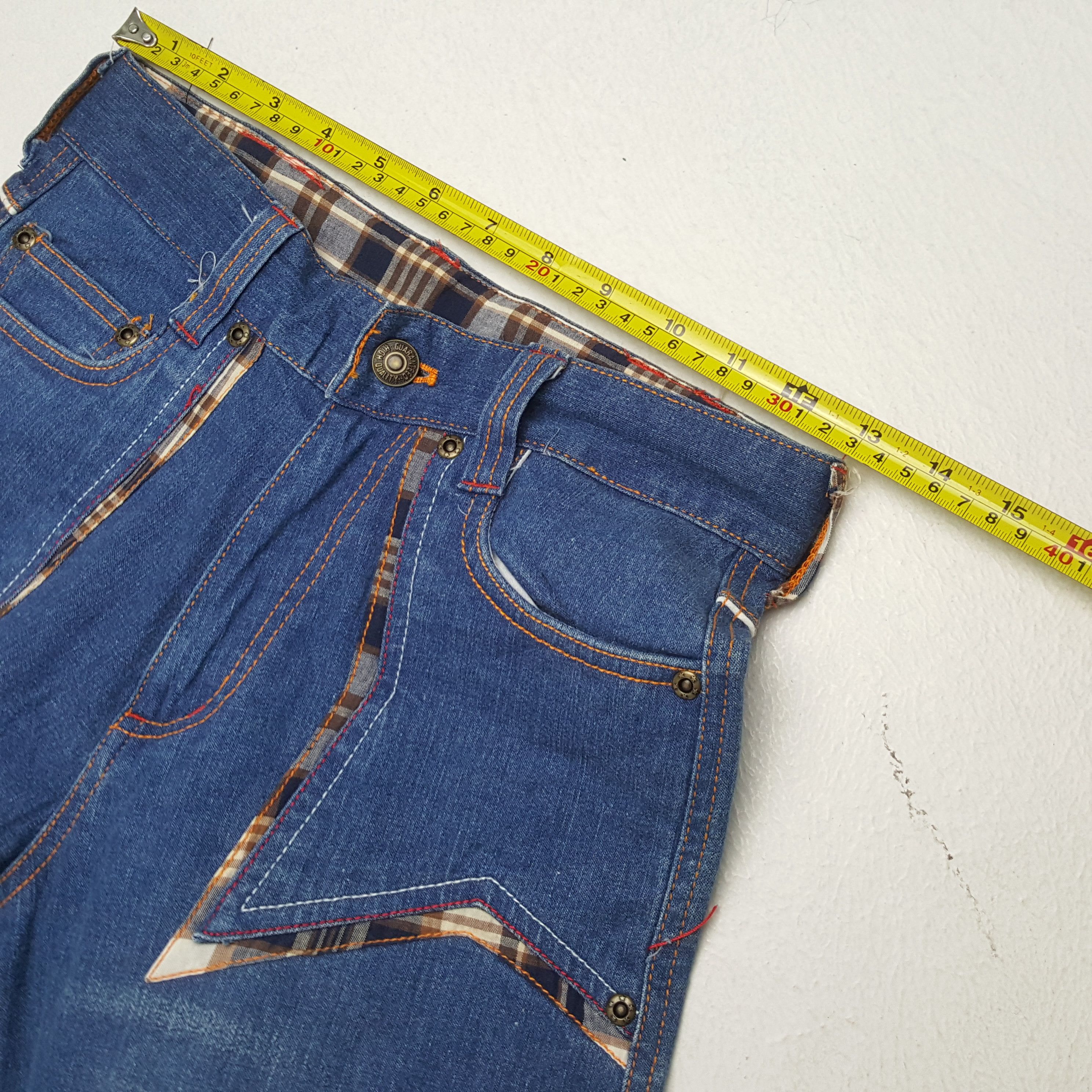 Vintage SKULLS XYZ Fashion Style Skulls Design Streetwear Jeans Size US 26 / EU 42 - 7 Thumbnail