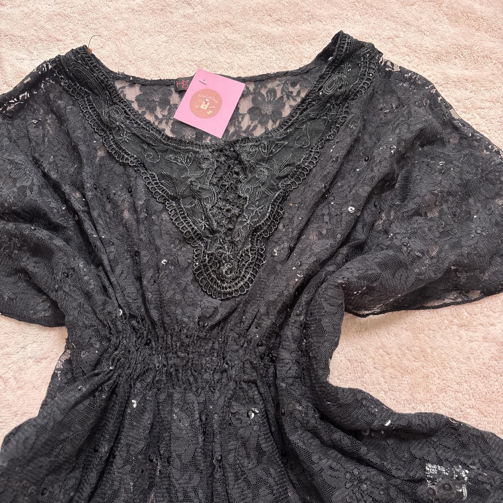 Other y2k grunge beaded lace blouse Size S / US 4 / IT 40 - 3 Thumbnail