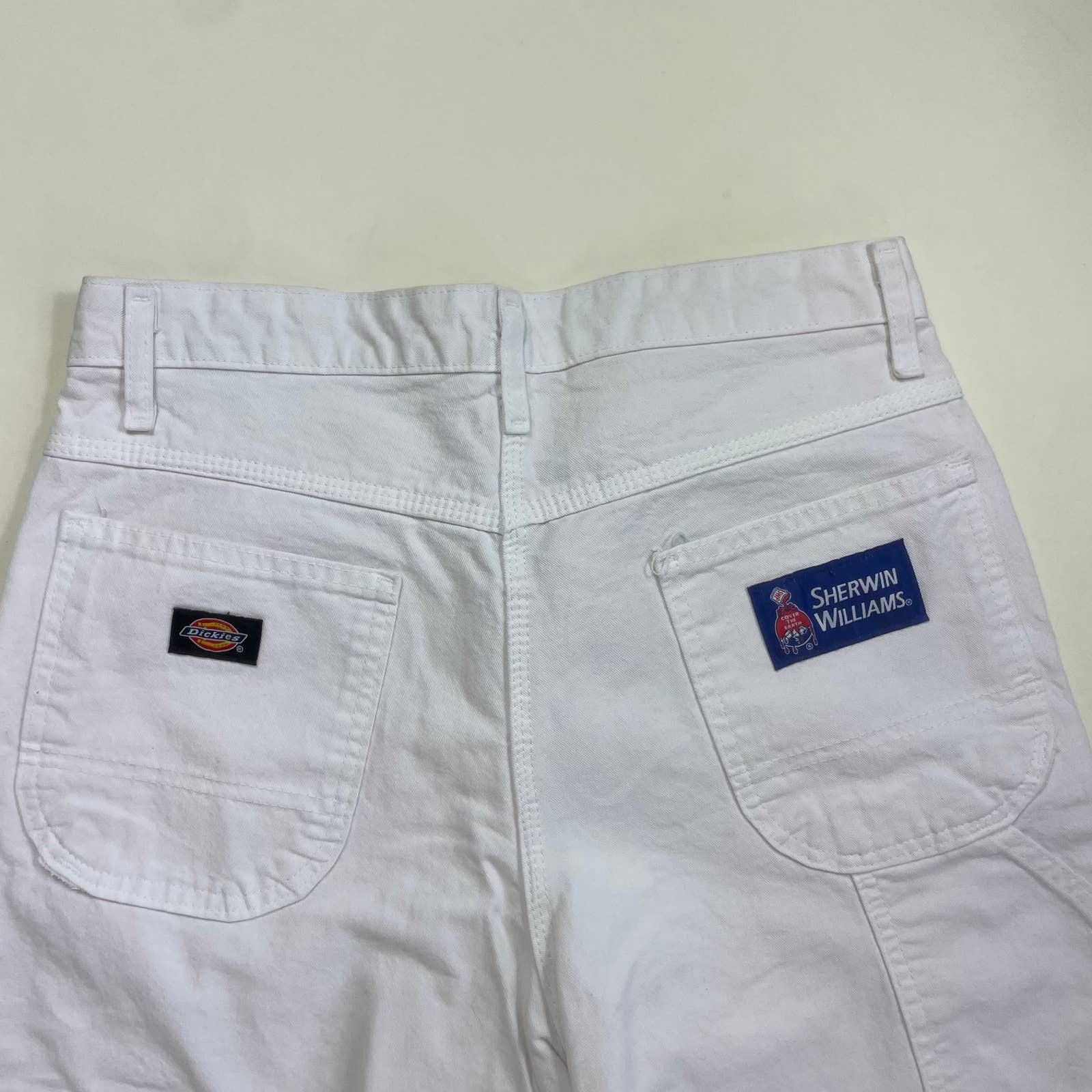 Dickies × Vintage Super Sick Vintage White Dickies Carpenter Painter Pants Size US 30 / EU 46 - 4 Thumbnail