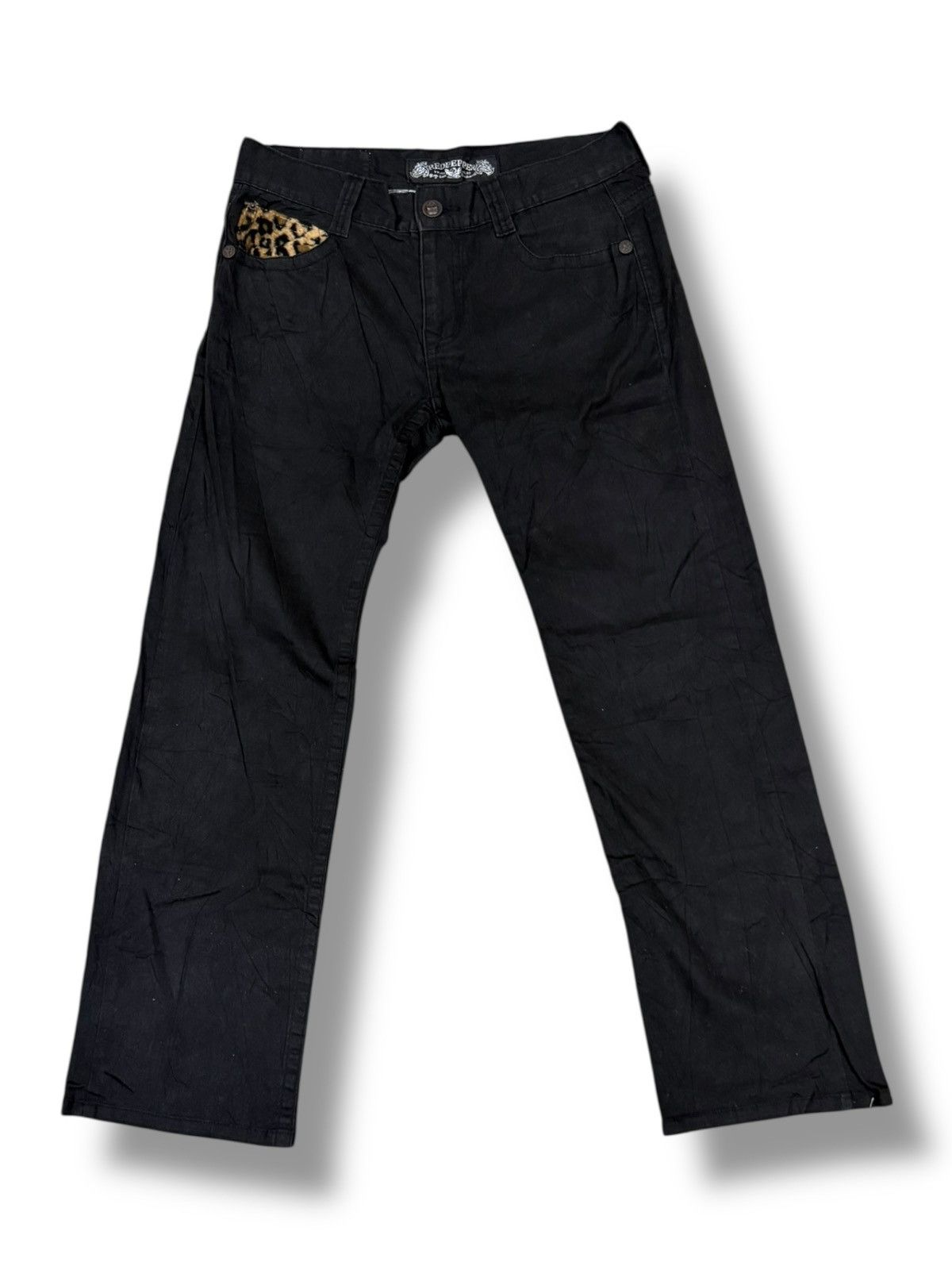 Ed Hardy RED PEPPER X ED HARDY SKULL JAPANESE BRAND DENIM Size US 36 / EU 52 - 2 Thumbnail