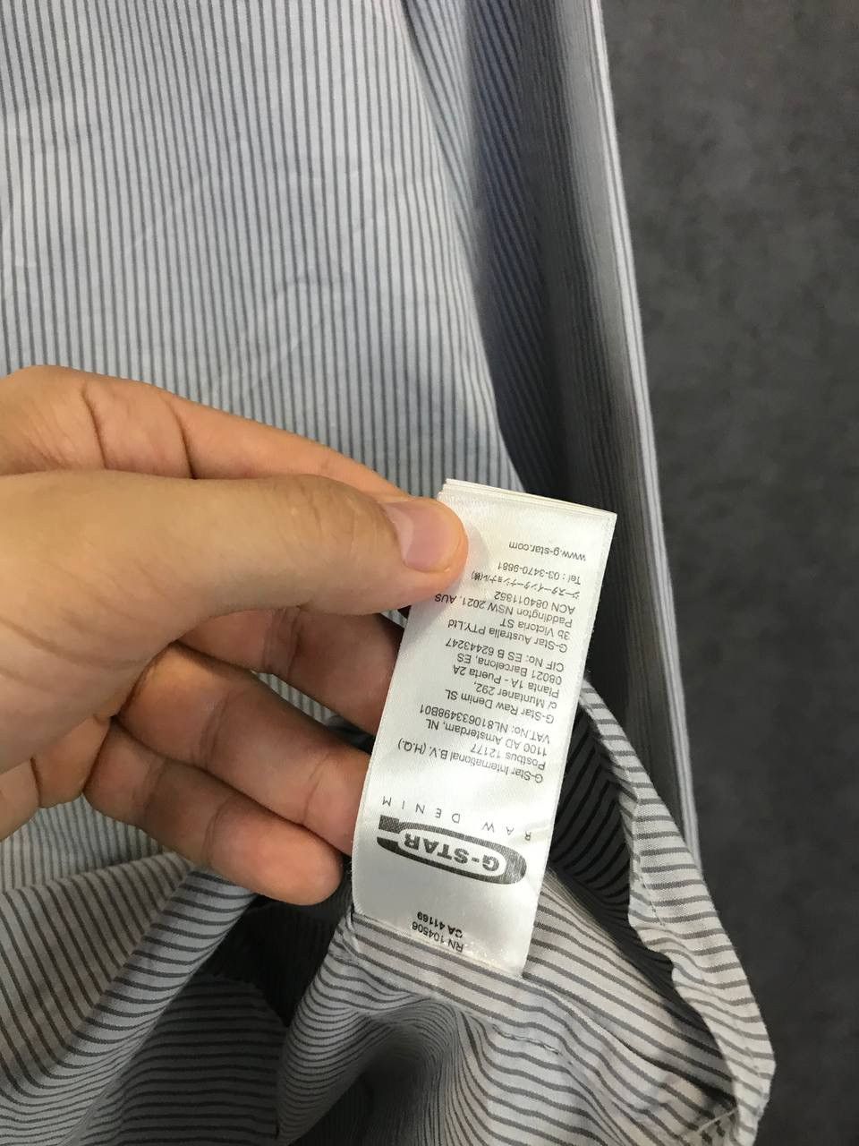 G-Star G Star Raw avant garde striped shirt Size US XL / EU 56 / 4 - 6 Thumbnail