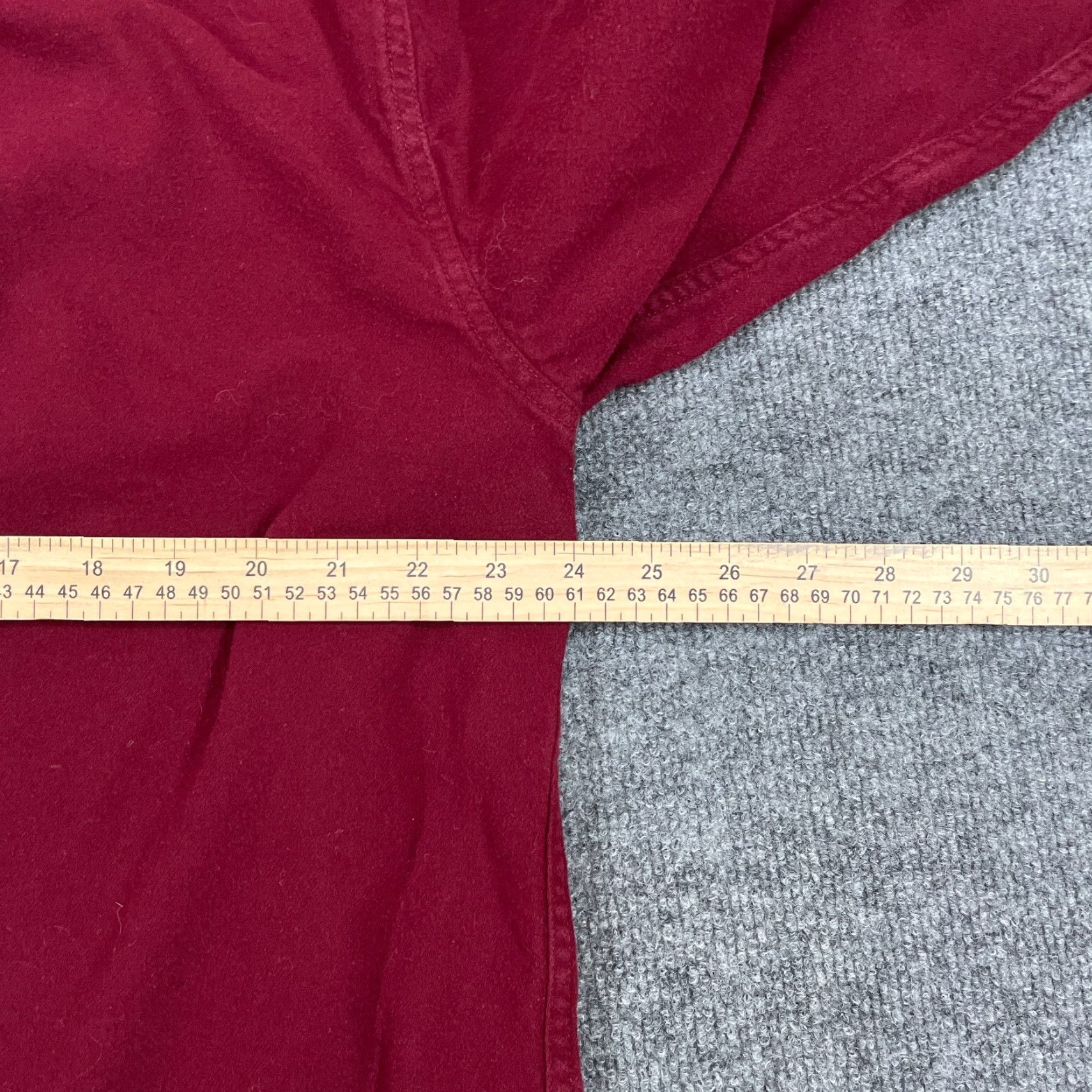 Eddie Bauer Eddie Bauer Shirt Adult XL Red Flannel Button-Up Maroon Casual Outdoors Mens Size US XL / EU 56 / 4 - 7 Thumbnail
