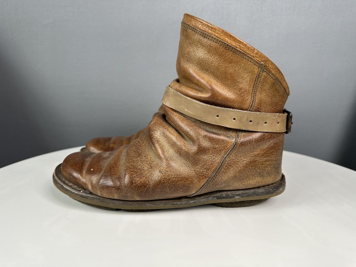 Trippen TRIPPEN Bomb Avant Garde Belted Leather Brown Ankle Boots Size US 10 / IT 40 - 2 Thumbnail