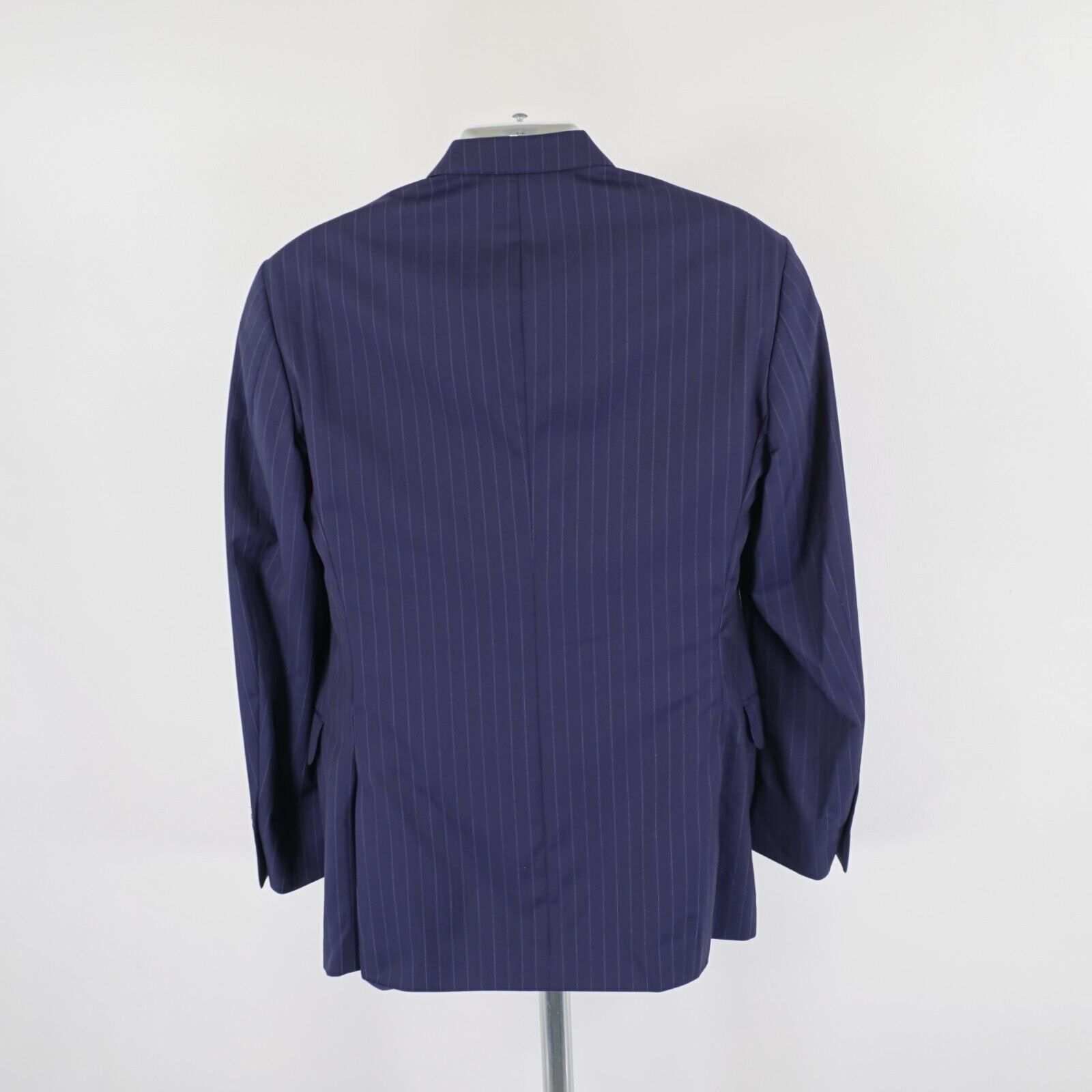 Peter Millar Peter Millar Blue Wool Striped Suit Jacket 38R 2 Button Tagg Size 38R - 6 Thumbnail