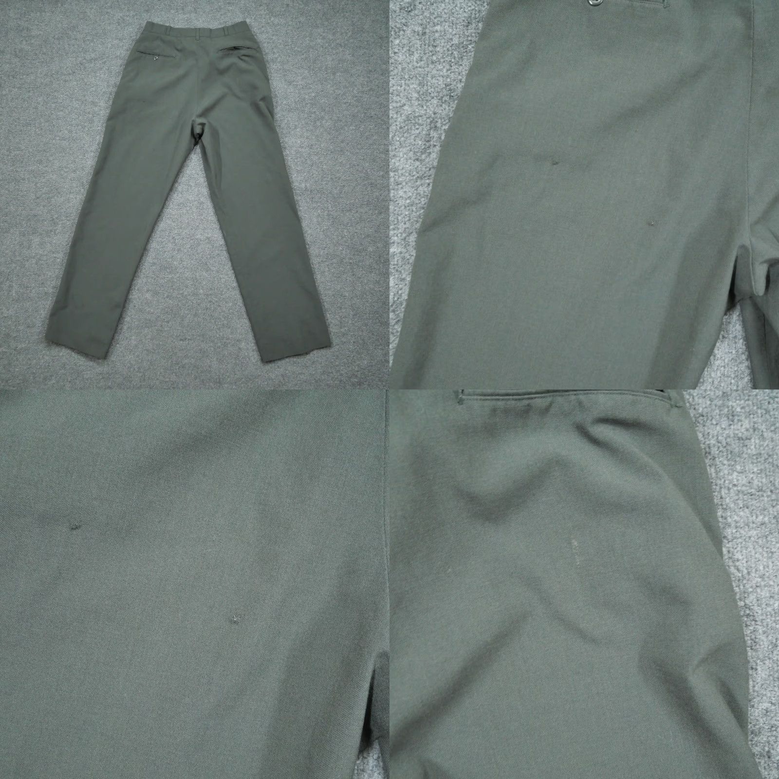 Vintage VINTAGE Ag 344 Pants Mens 31 28x31 Green Wool Blend Slacks Statham Garment 70s Size US 28 / EU 44 - 8 Thumbnail